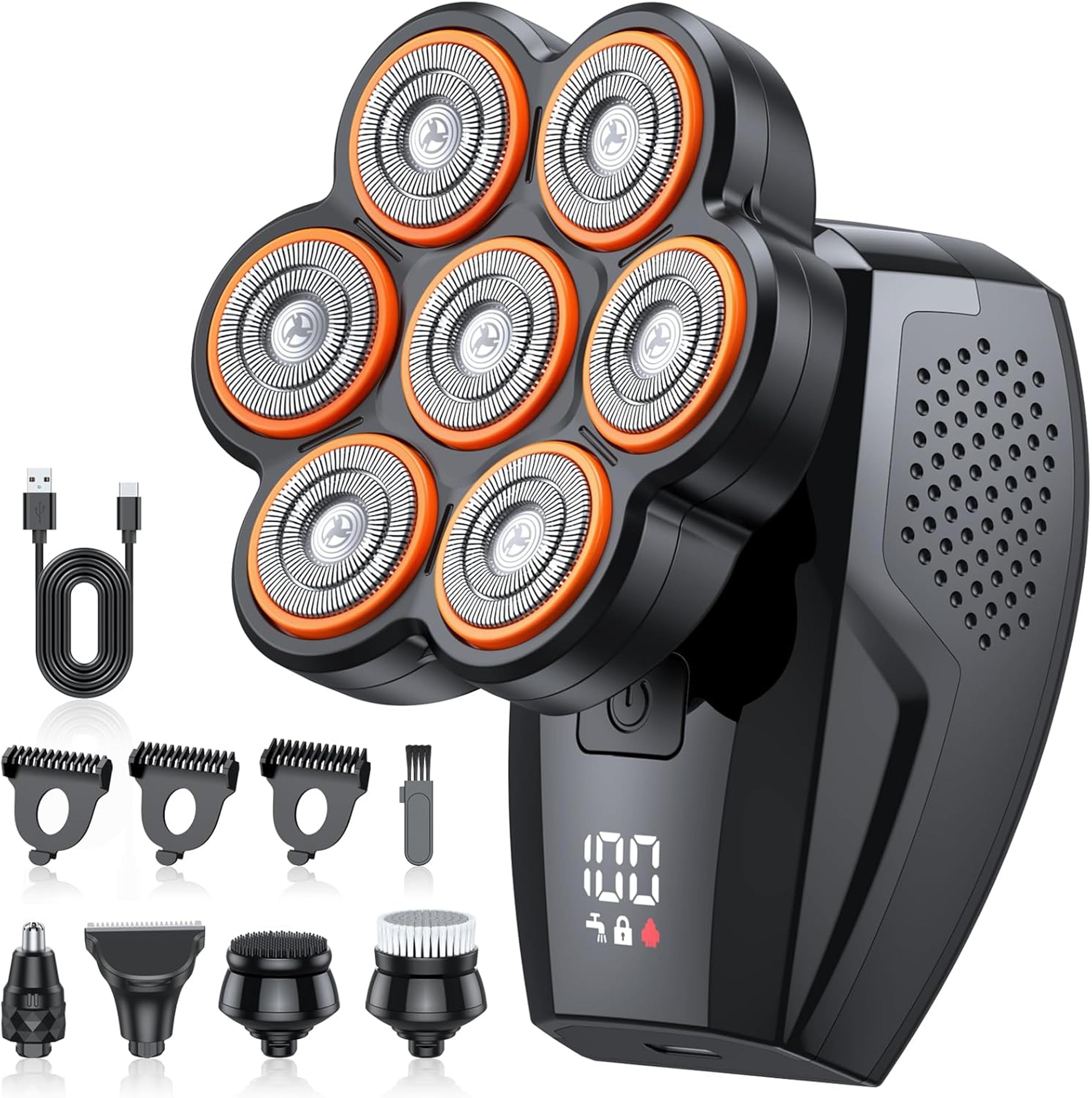 sweker head shaver for bald men electric razor grooming kit with led display & waterproof