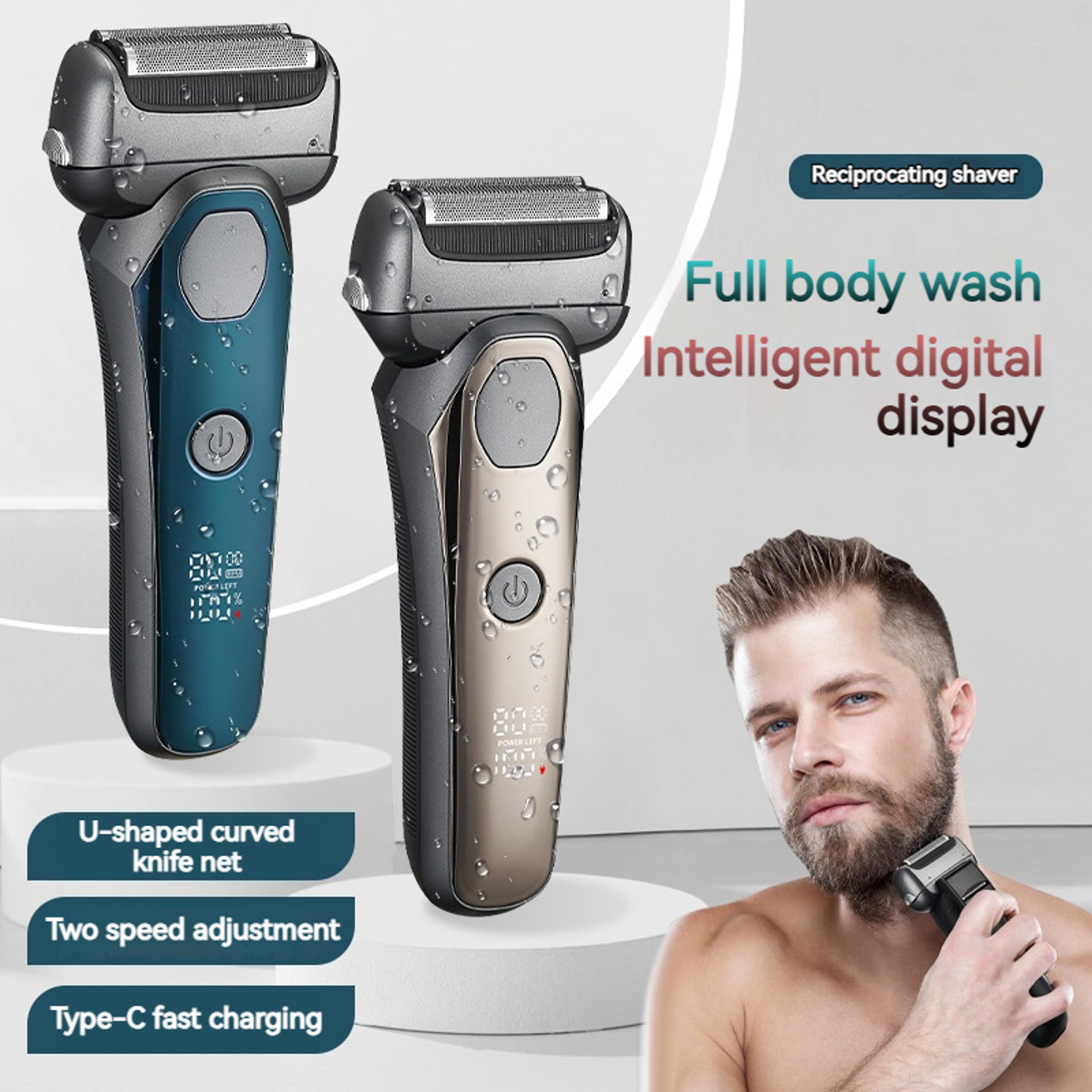 electric shaver two speed usb c rechargeable foil shaver for wet & dry grooming