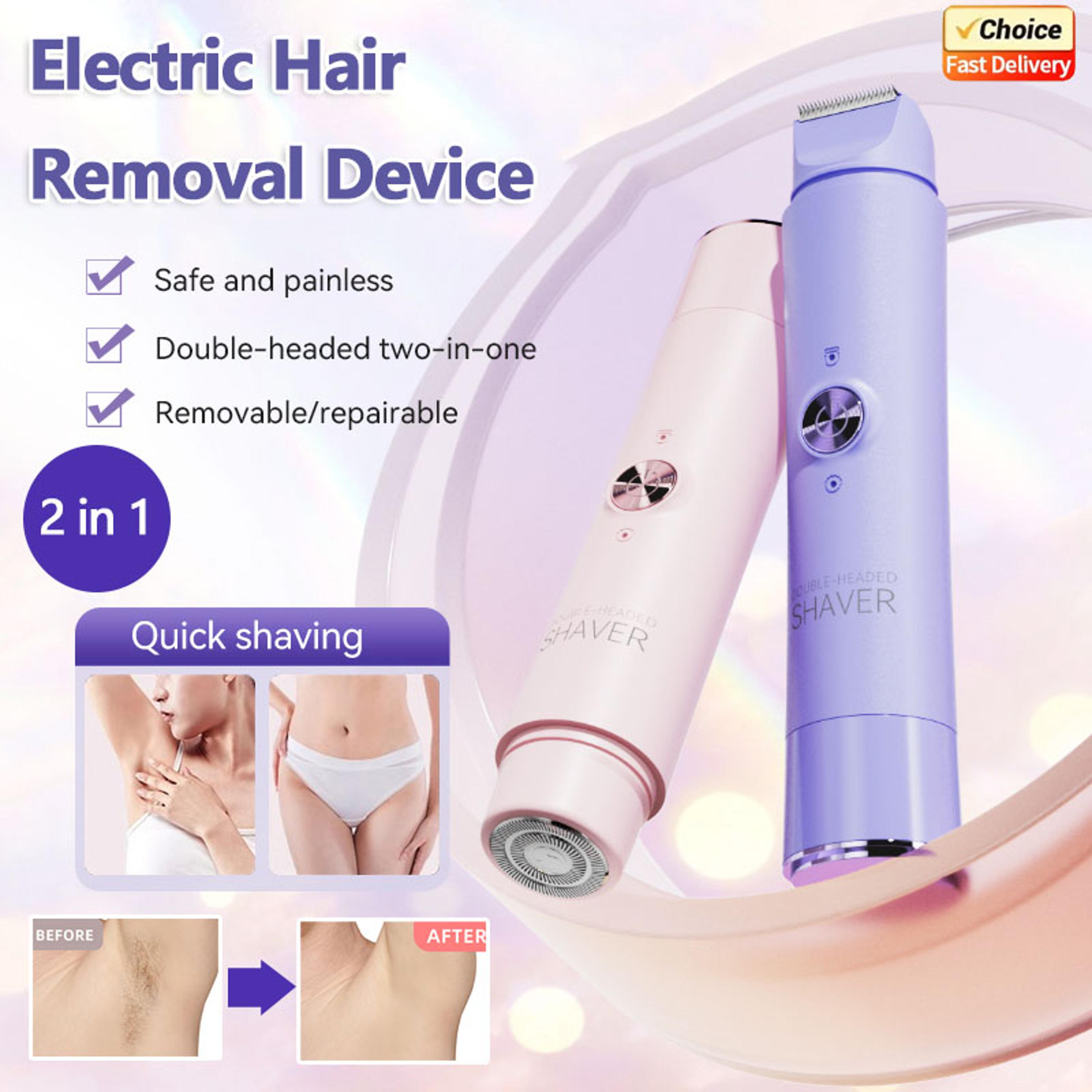 dual head electric epilator & women hair remover rechargeable bikini & body shaver for smooth skin