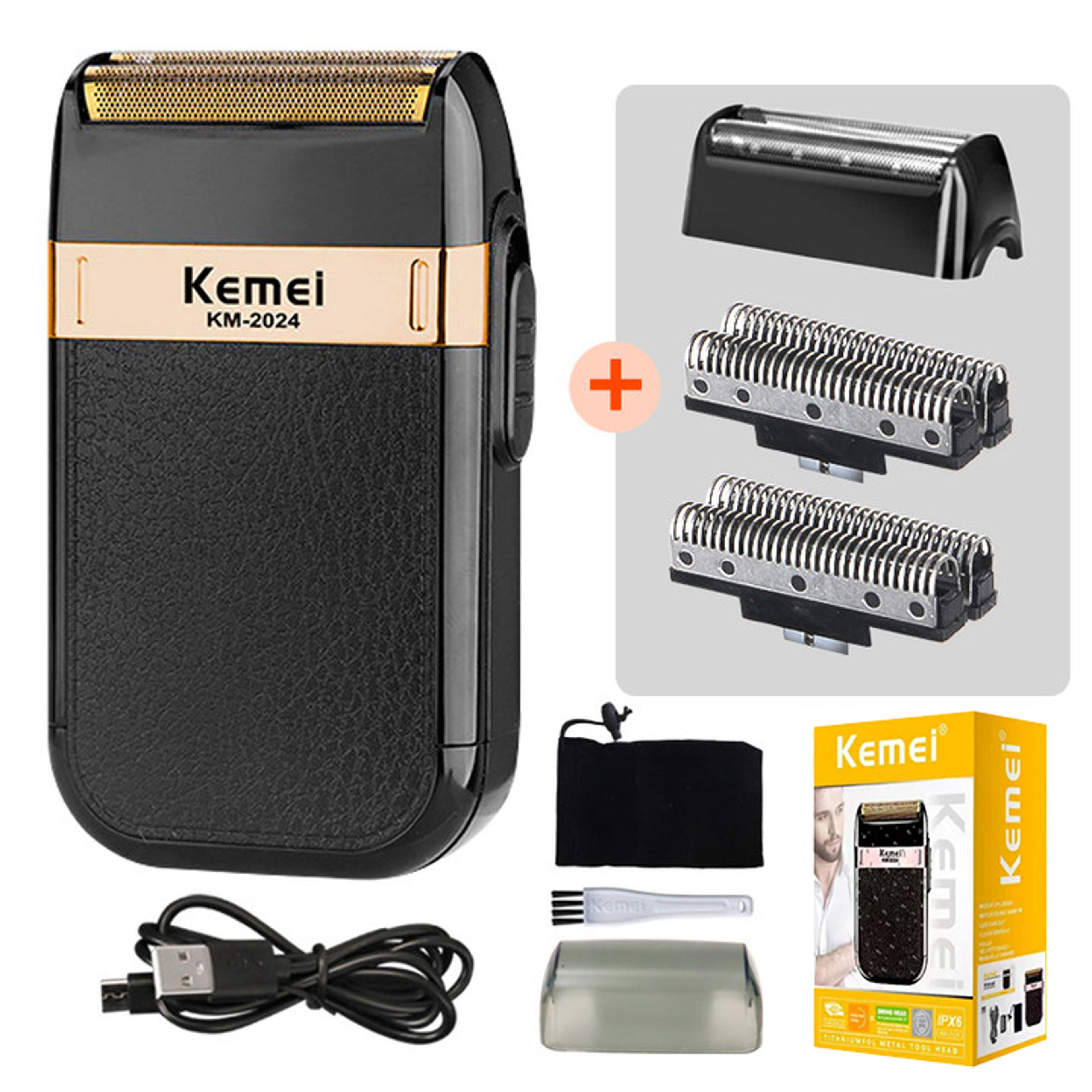 electric shaver usb rechargeable foil shaver for men with twin blade cordless design