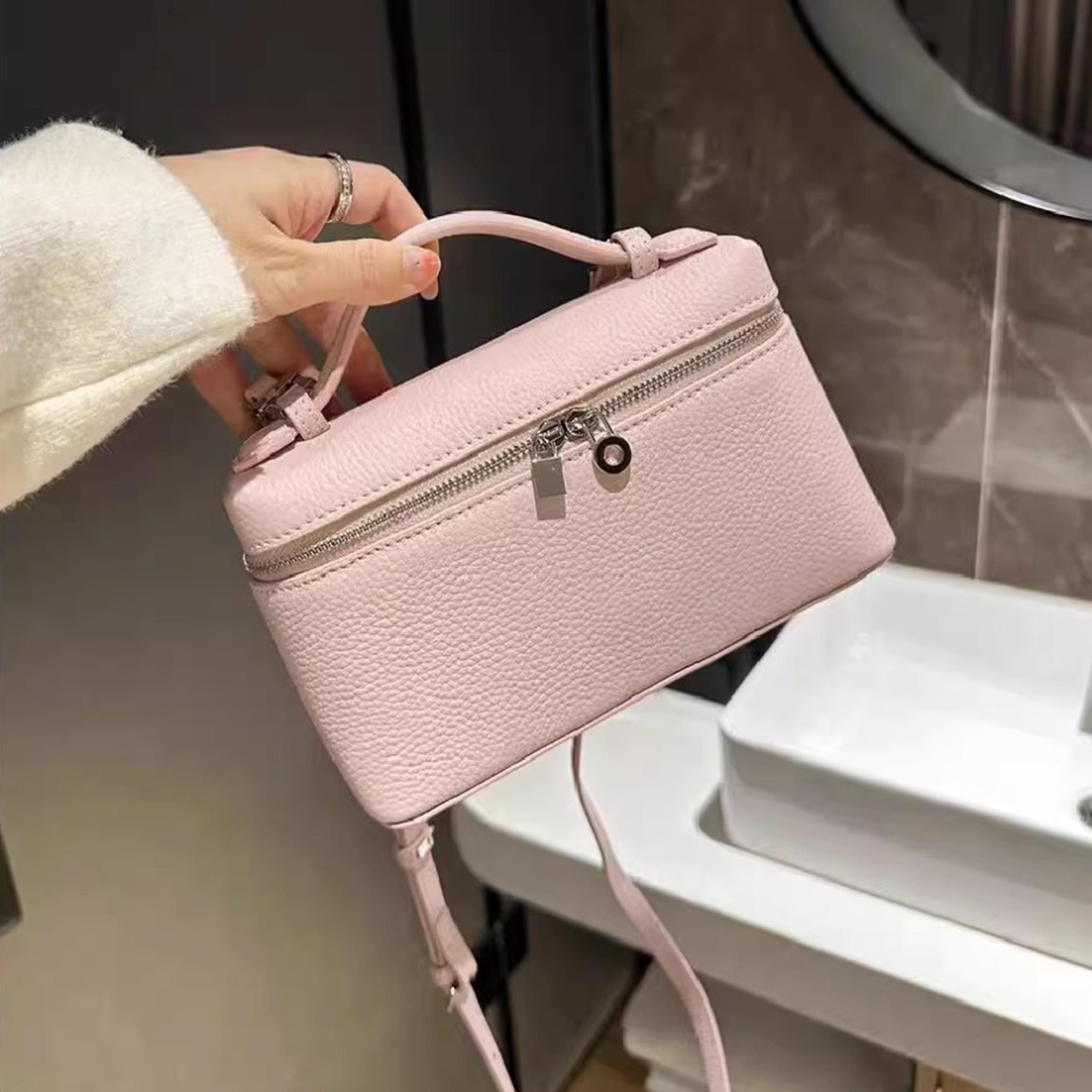 premium mini crossbody bag for women lychee grain top handle shoulder purse