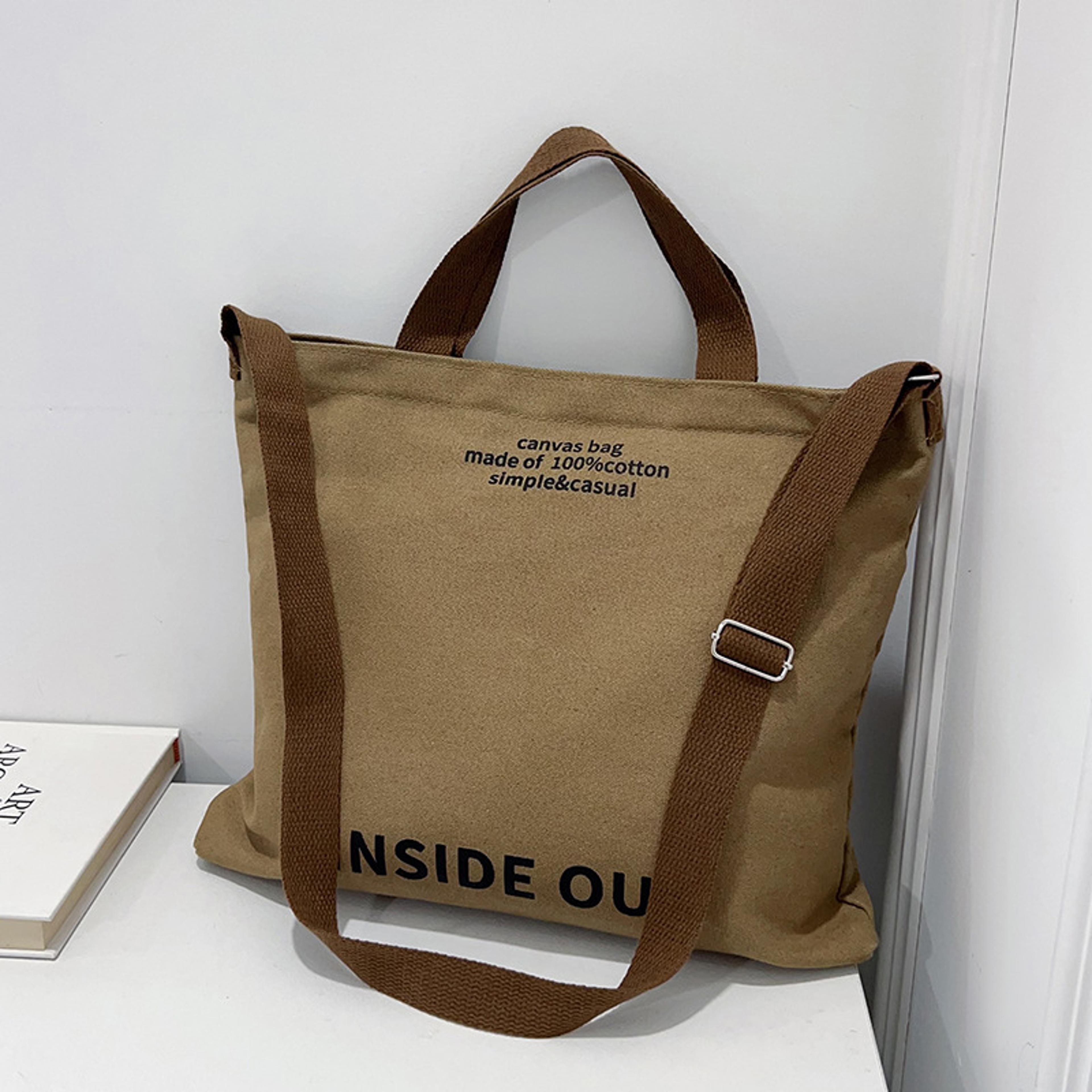 japanese canvas messenger bag large capacity unisex crossbody shoulder bag for everyday travel & work