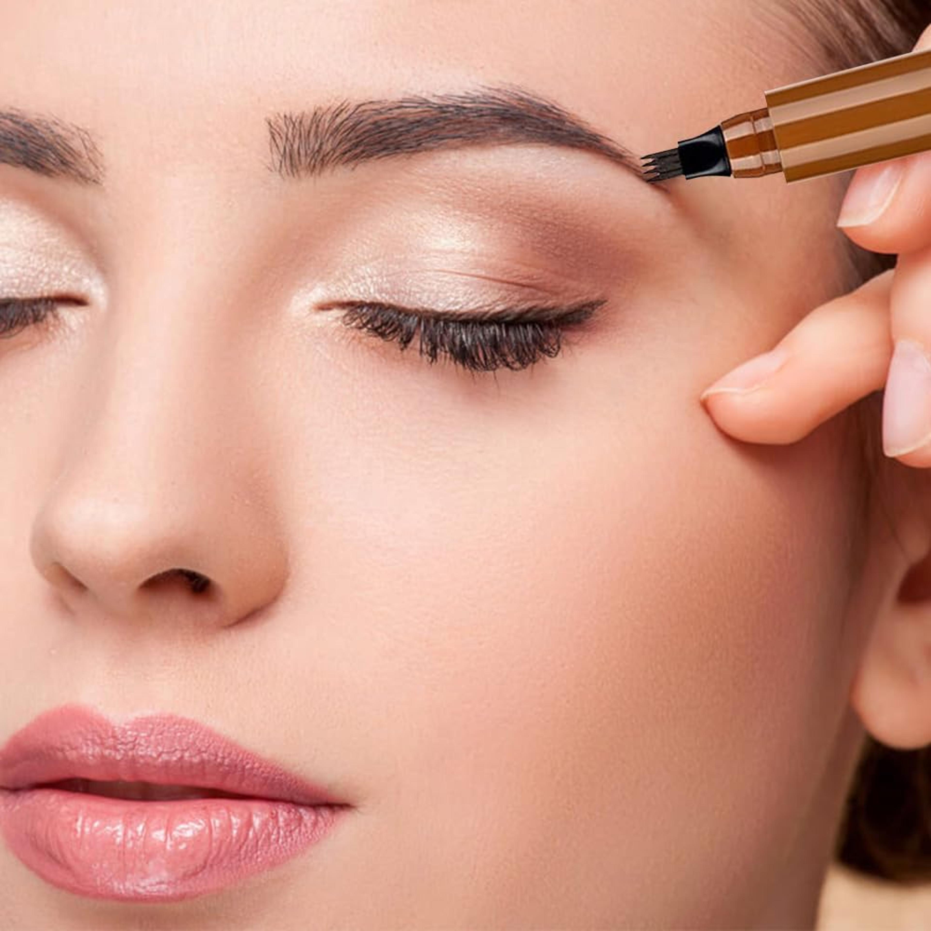 flawless all-day waterproof microblading pen for perfect brows, smudge-proof & long lasting