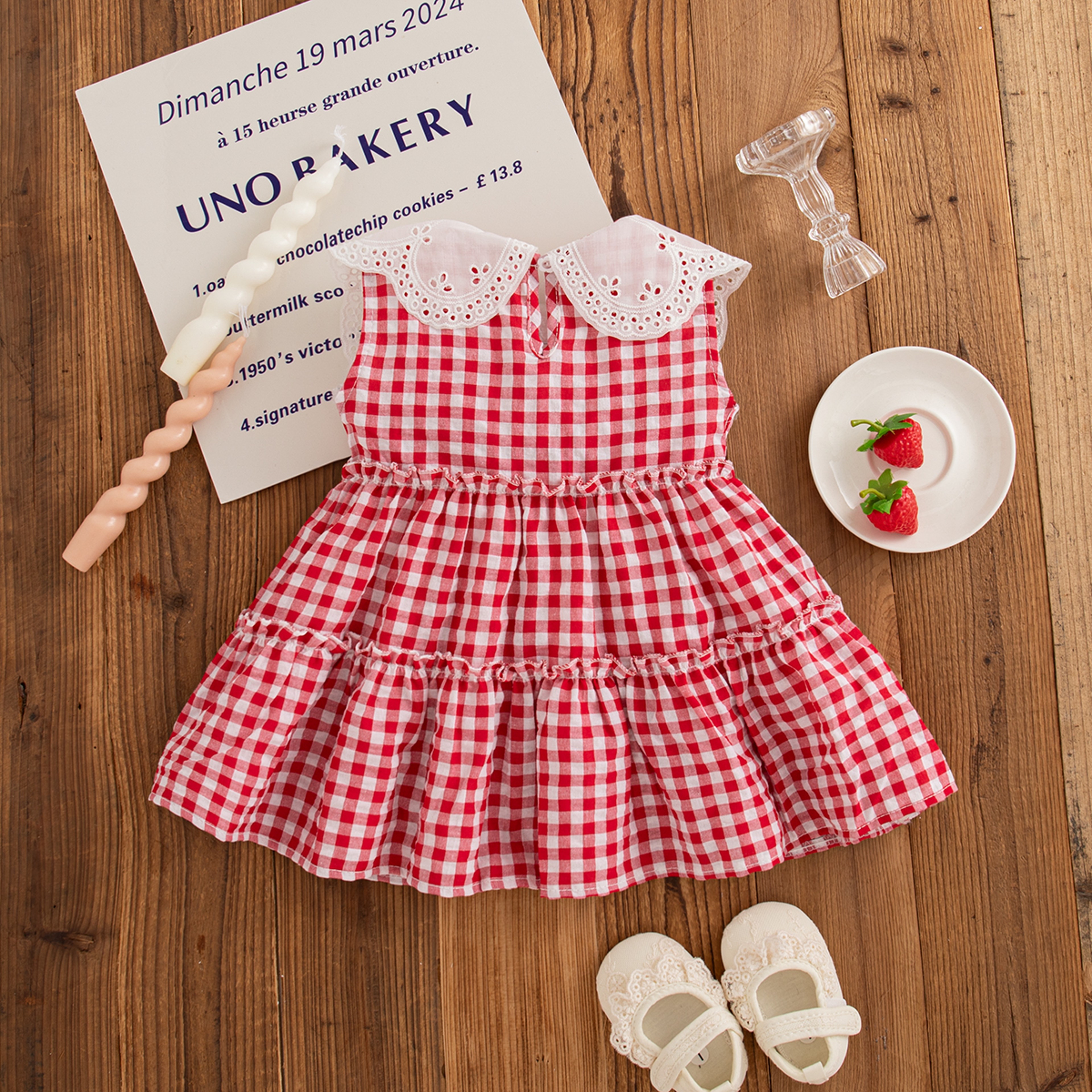 check red dress Picnic Stroll Red Gingham Mini Dress | Trendy Women's Dress