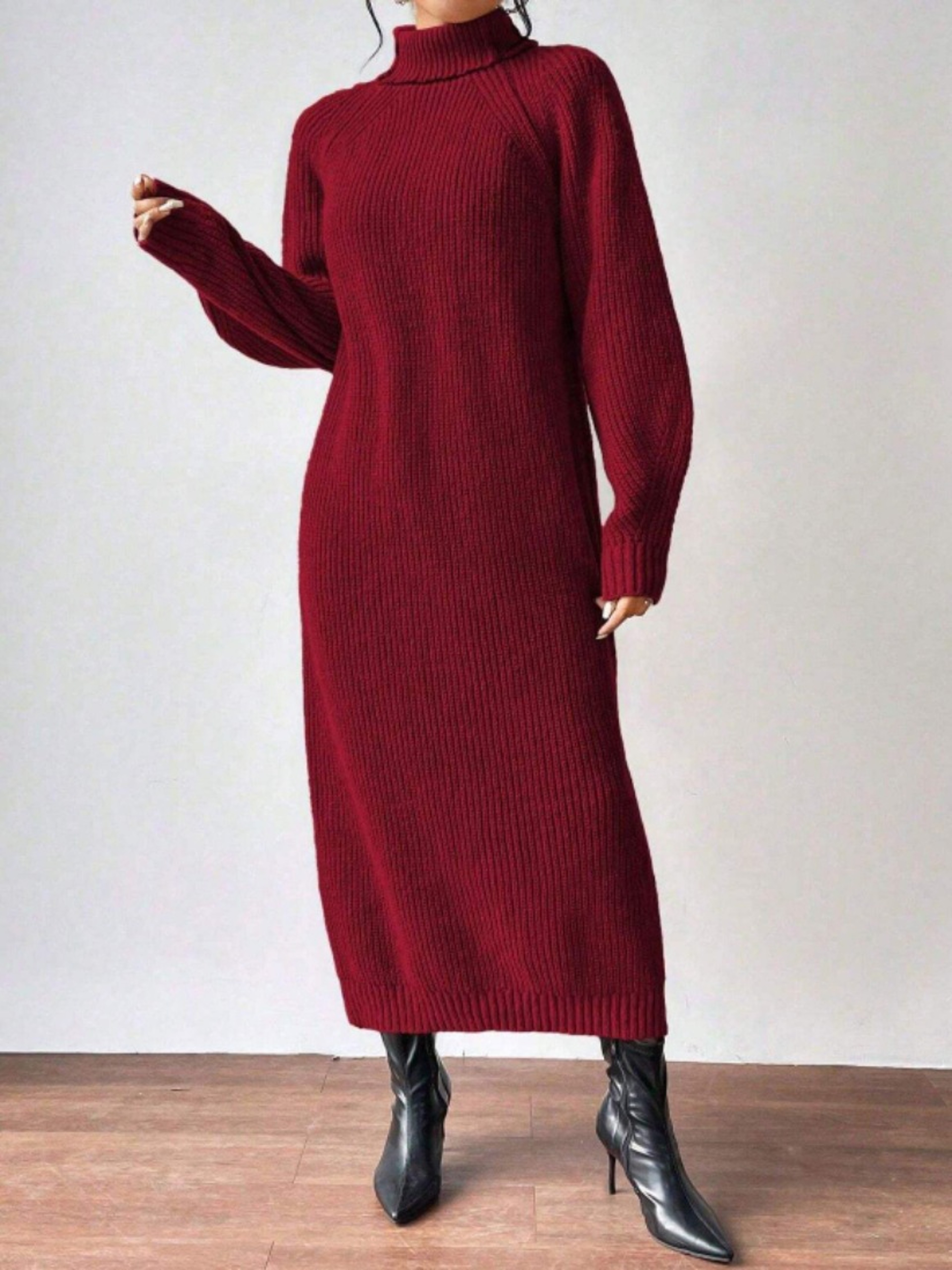 winter long dresses for ladies ladies maxi dresses long sleeve Plaid Wool Maxi Dress Vintage Long Sleeve Winter Dress with Buttons Plaid / S