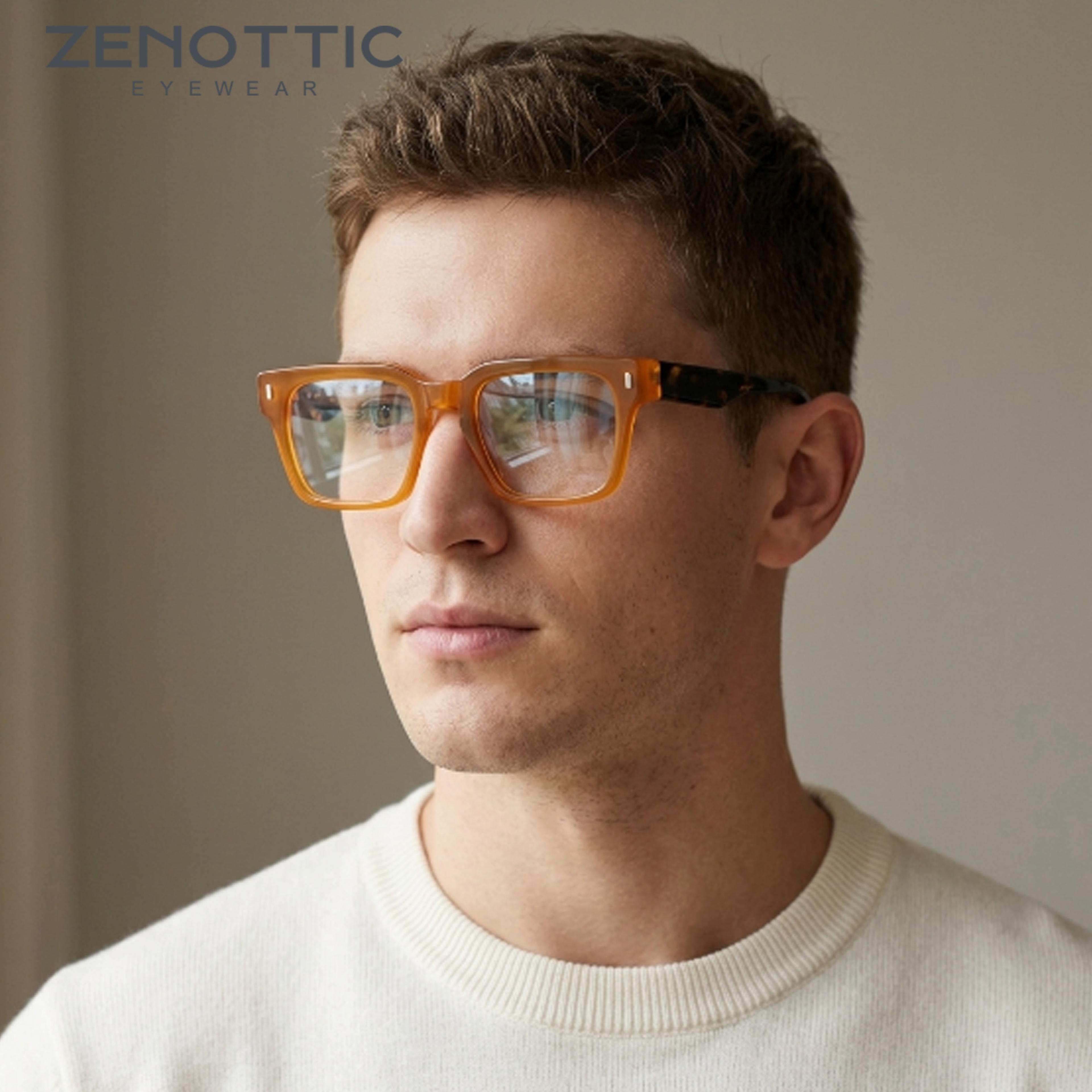 men square acetate eyeglasses handmade premium optical frames style
