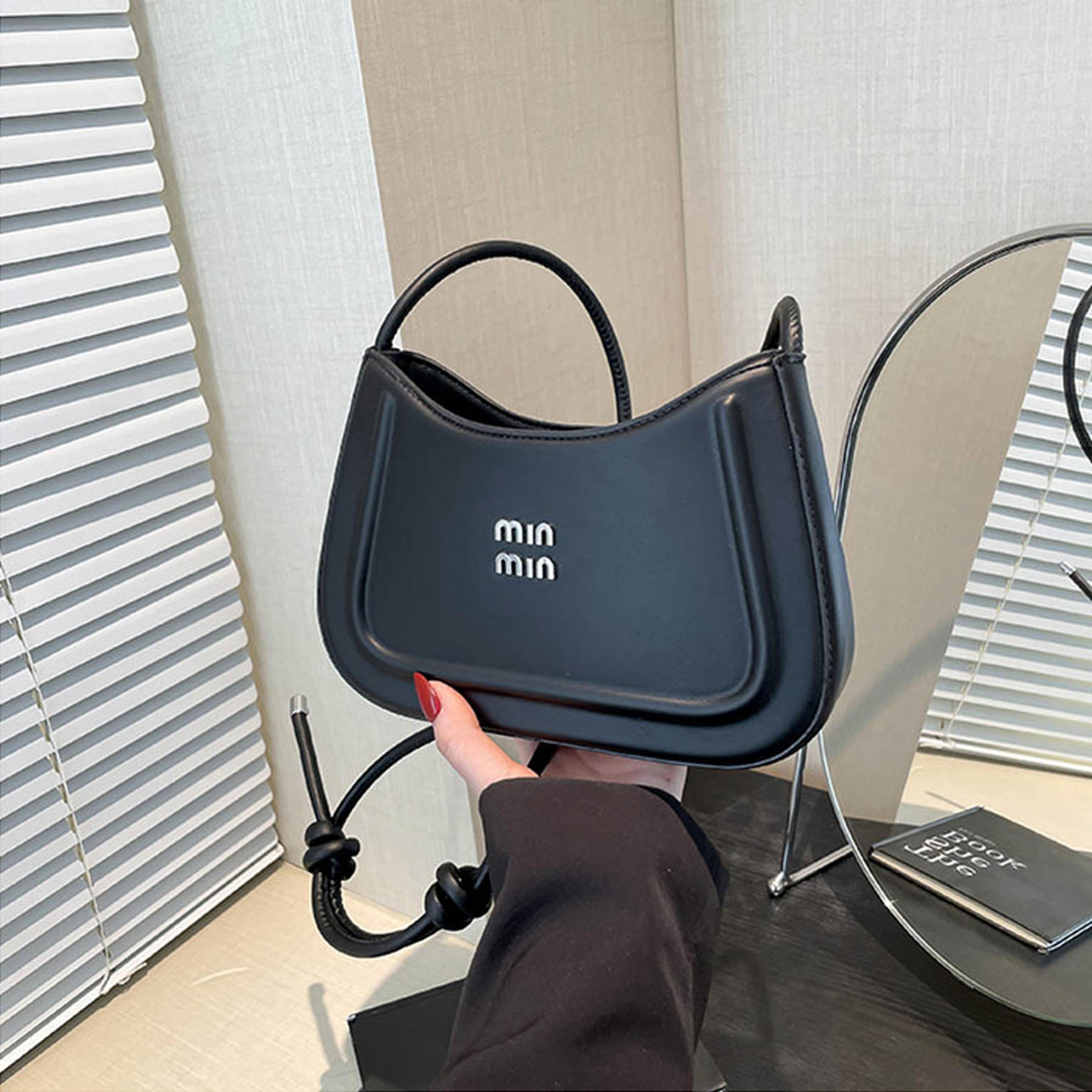 korean style crescent shoulder bag - high end multifunctional crossbody handbag