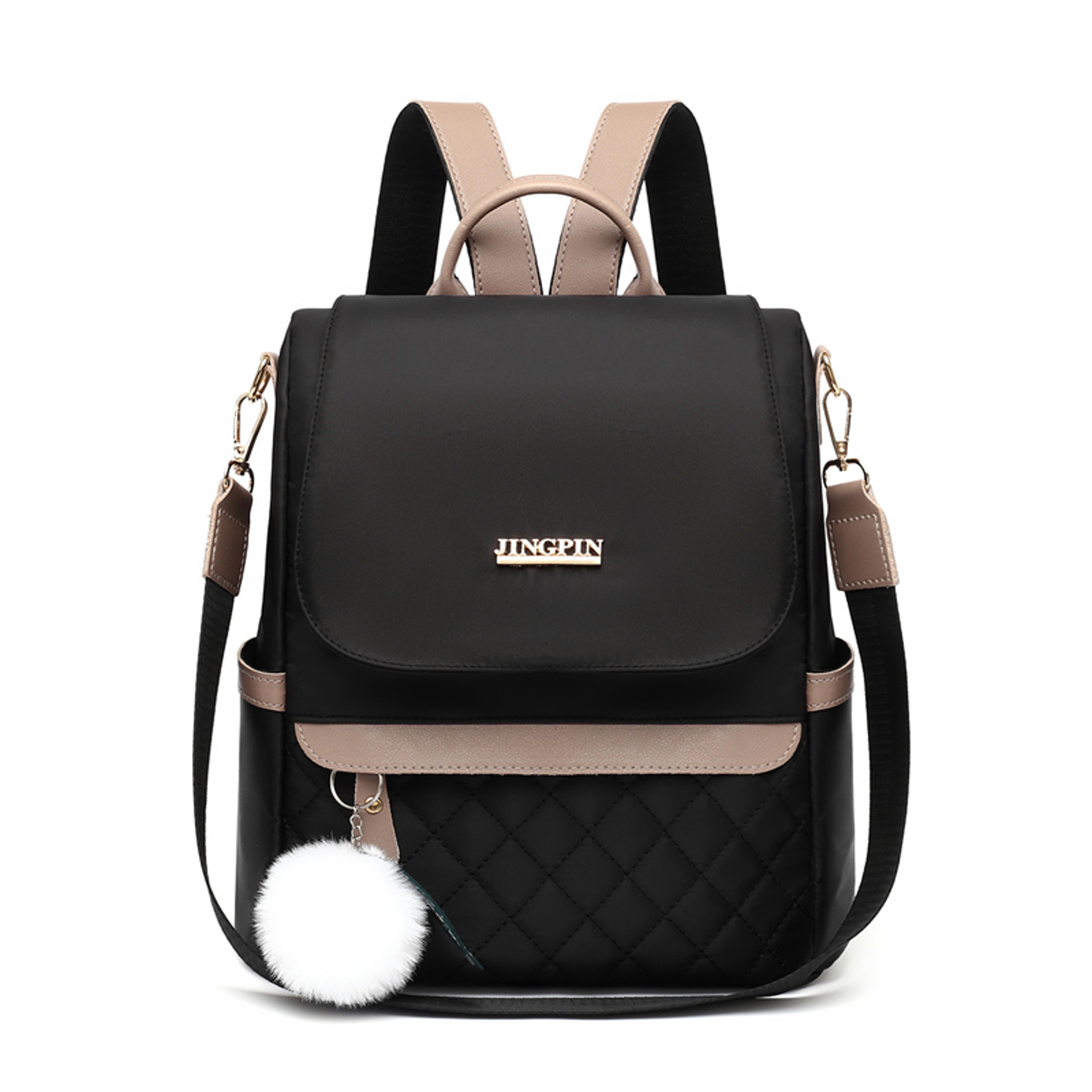 aura convertible leather backpack - stylish women's backpack and convertible shoulder bag for travel & work