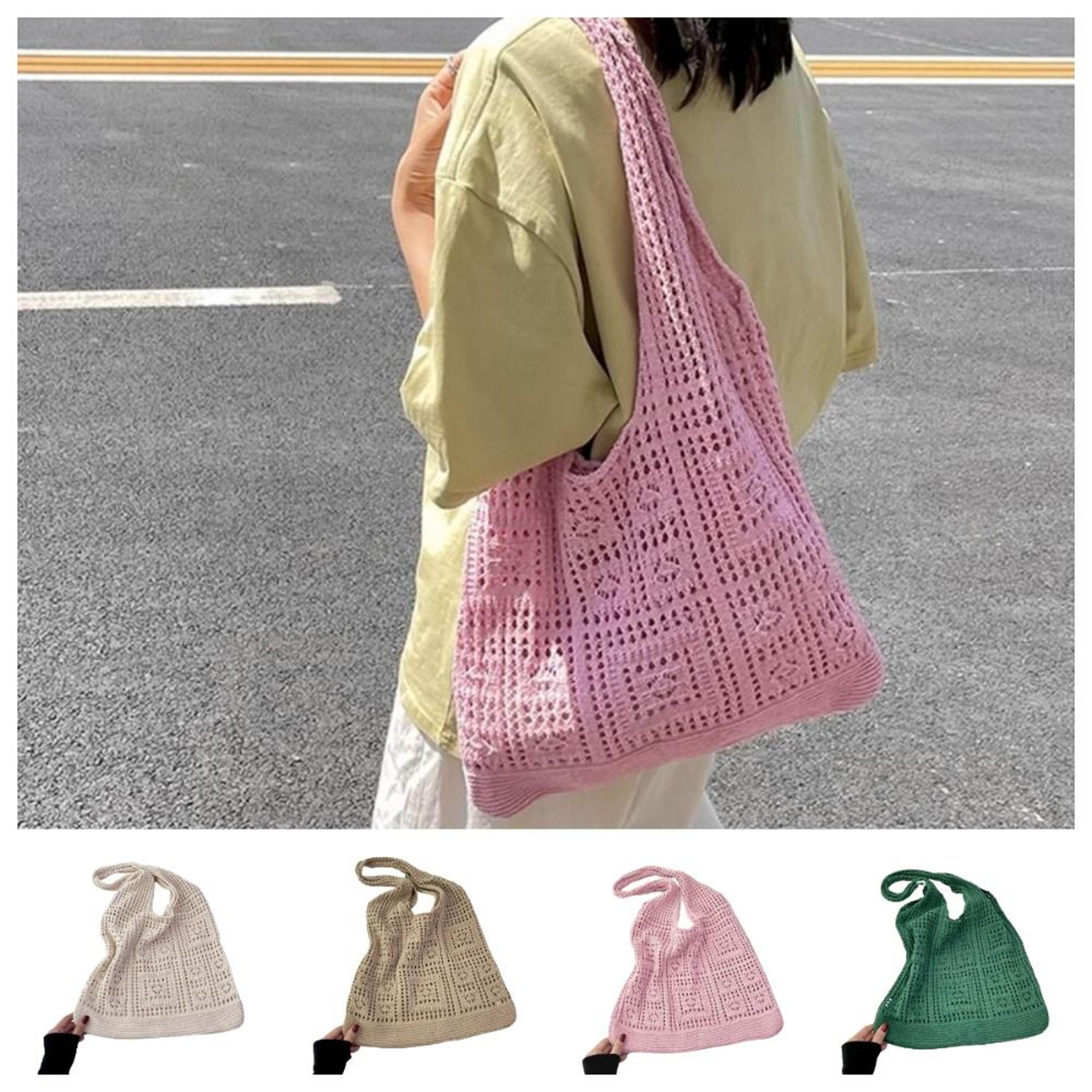 boho woven knit tote bag your effortless everyday companion