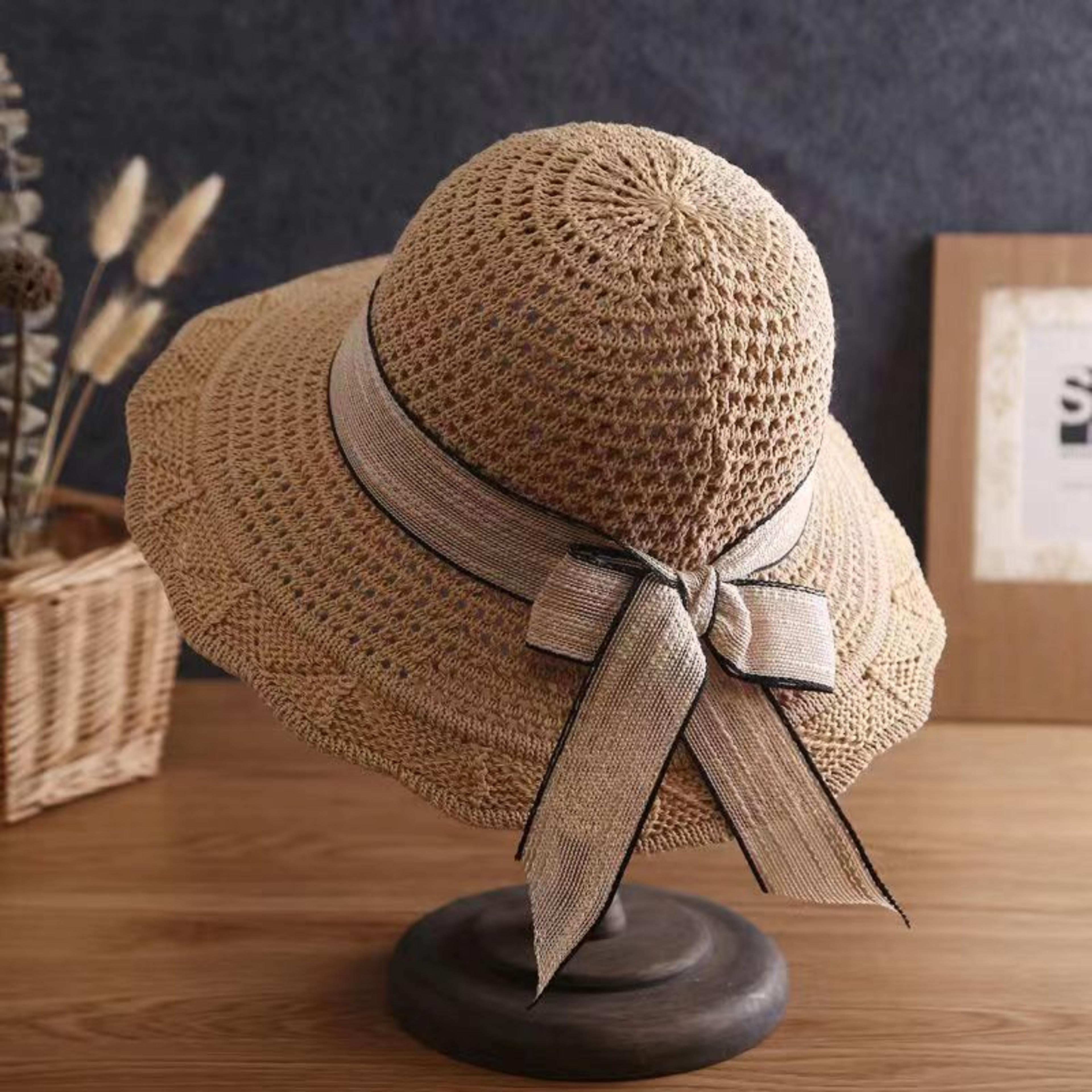 aurashield women's wide brim sun hat – foldable face covering summer cap (118 characters)