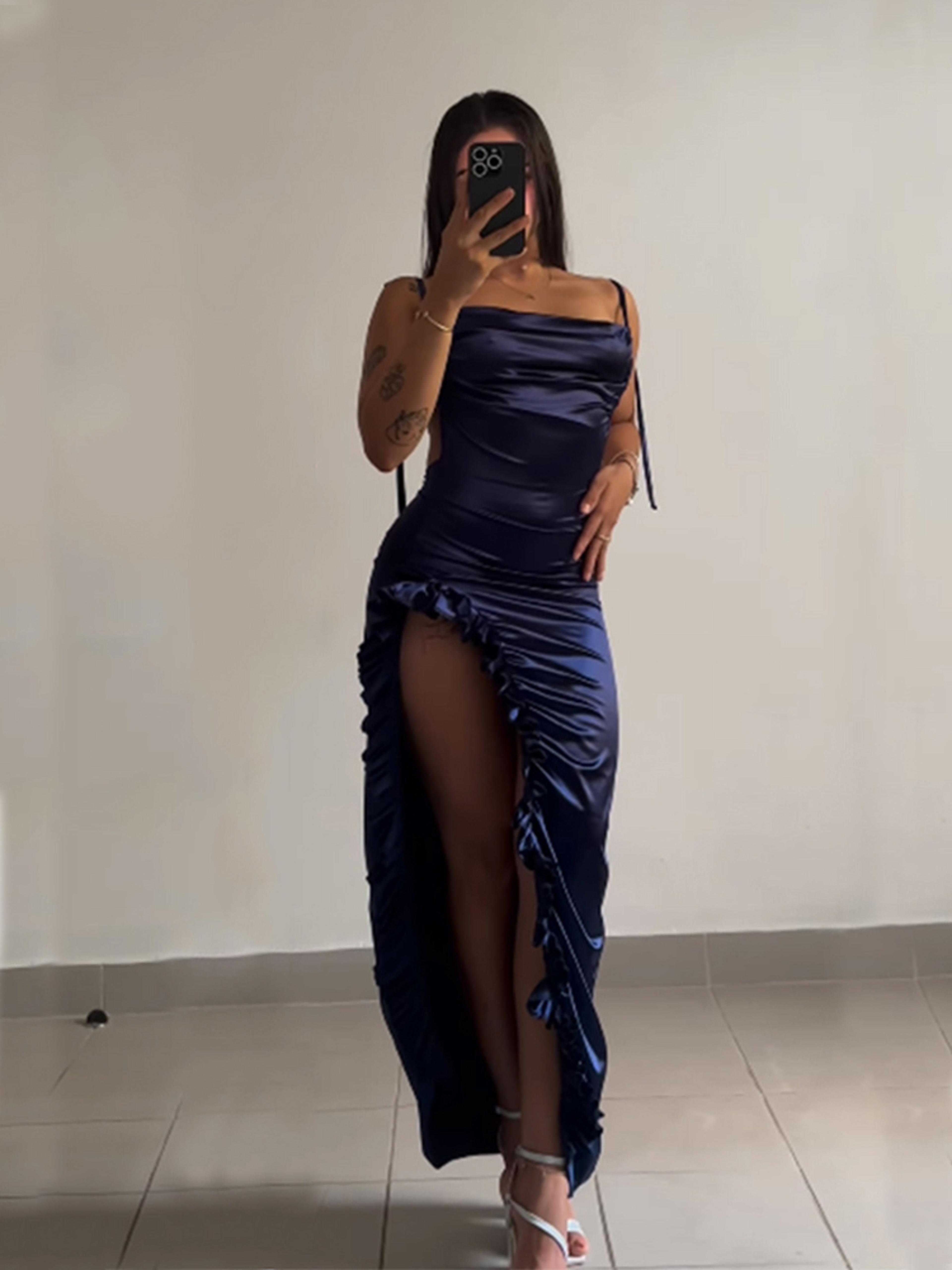 halter mini dress backless summer bodycon party wear for women