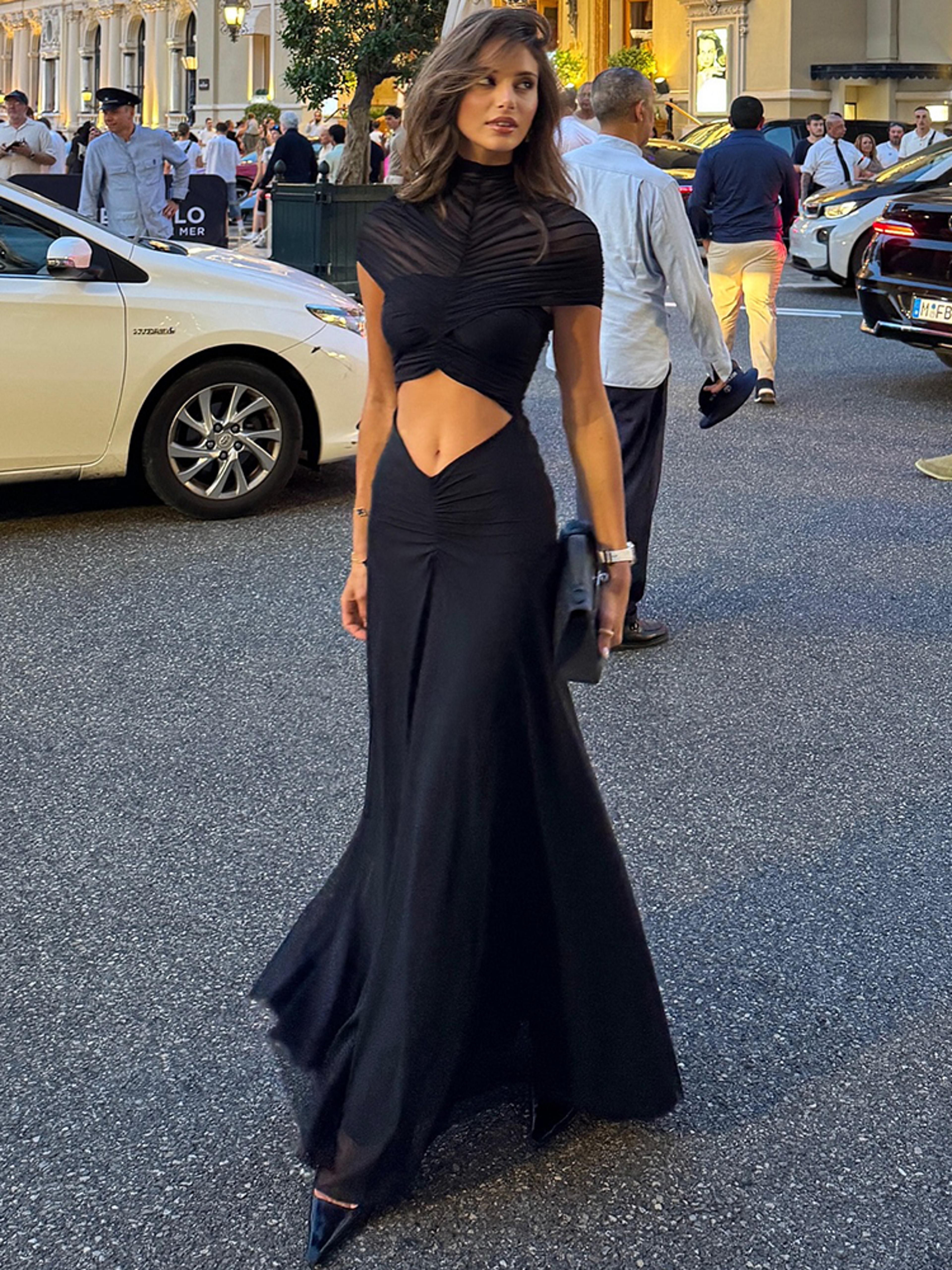 mozision ruched bodycon maxi dress – sexy hollow out party gown
