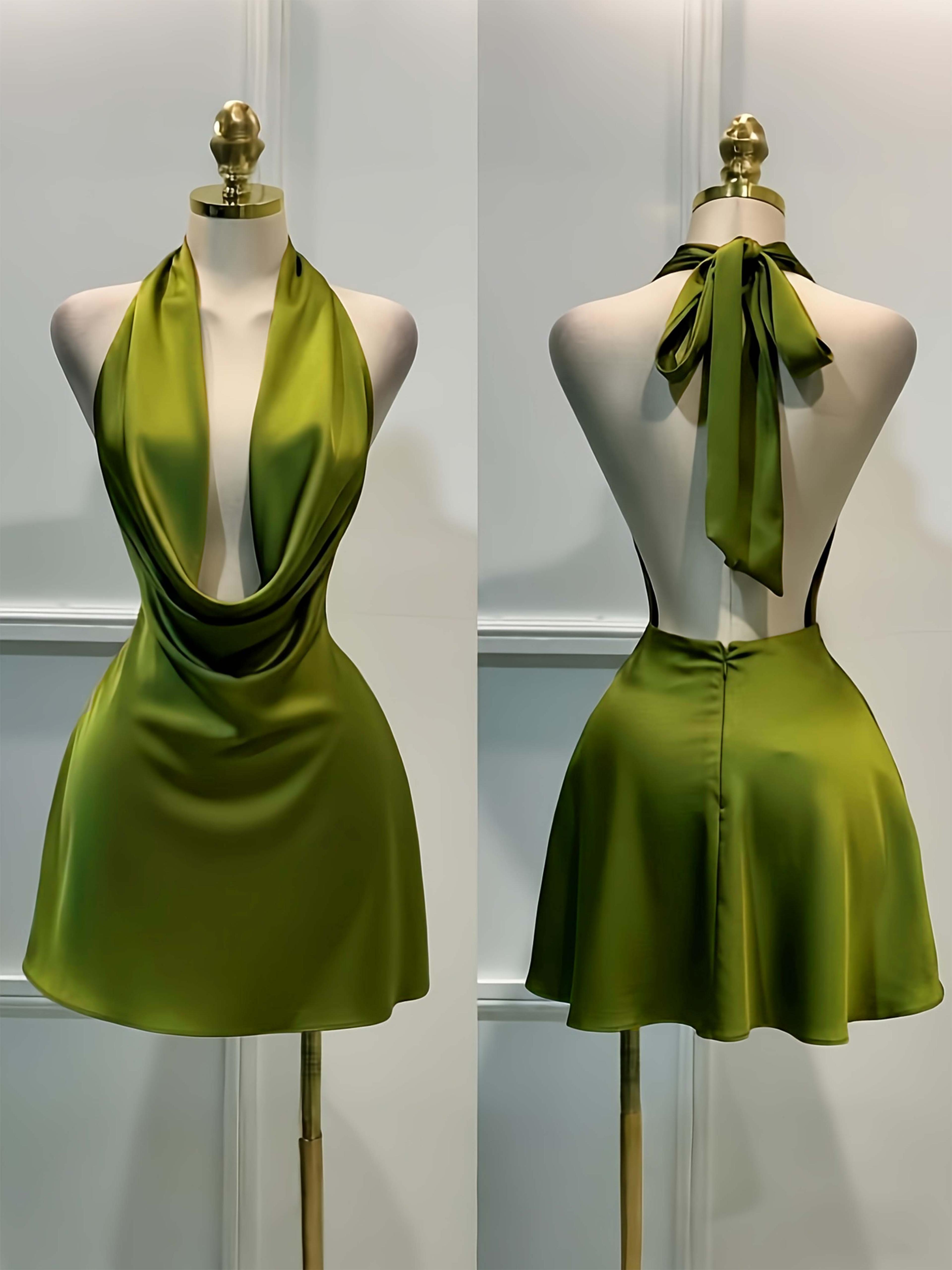 aura luxe women elegant satin cocktail dress open back fitted satin midi dress