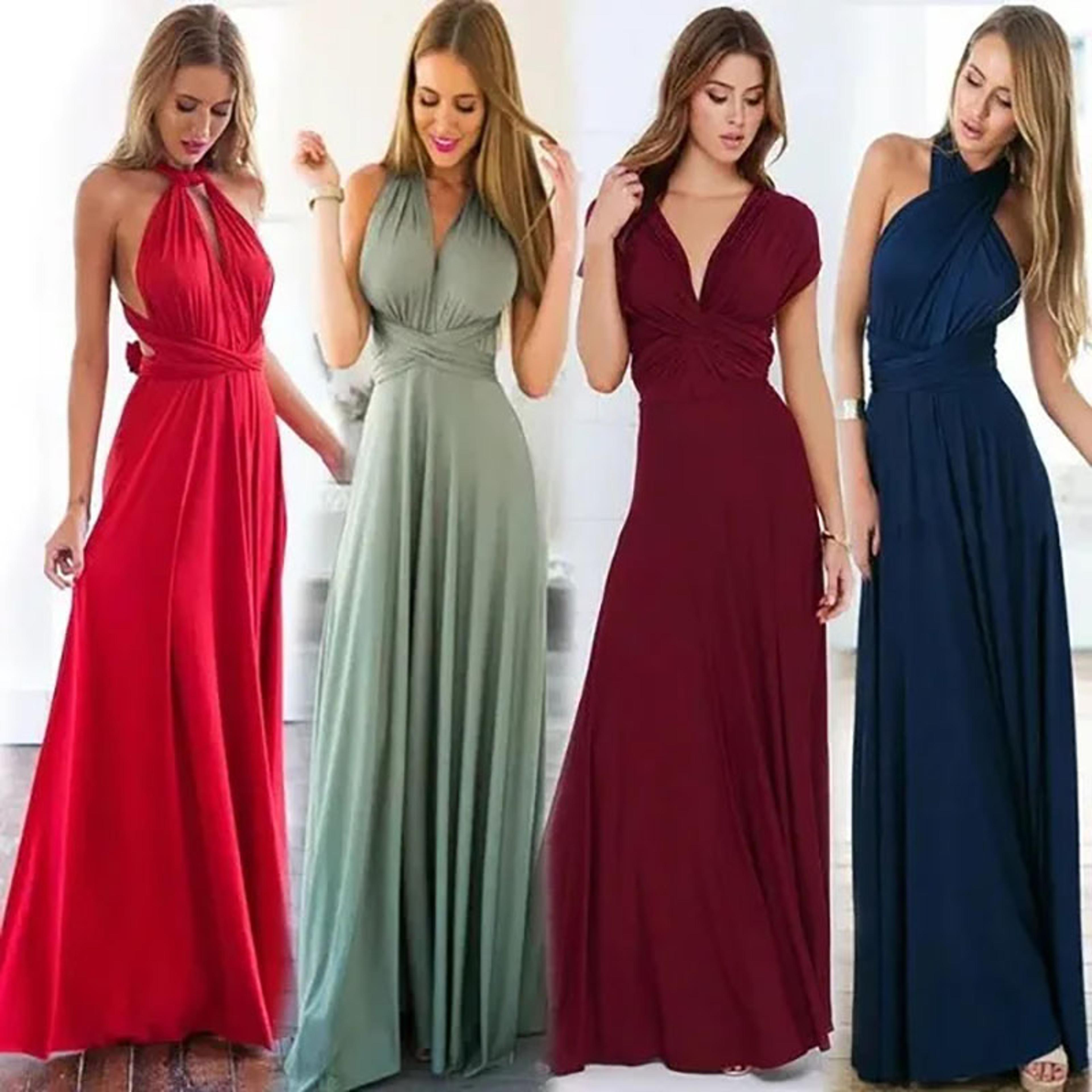 amour convertible multiway wrap infinity maxi dress for bridesmaids and parties