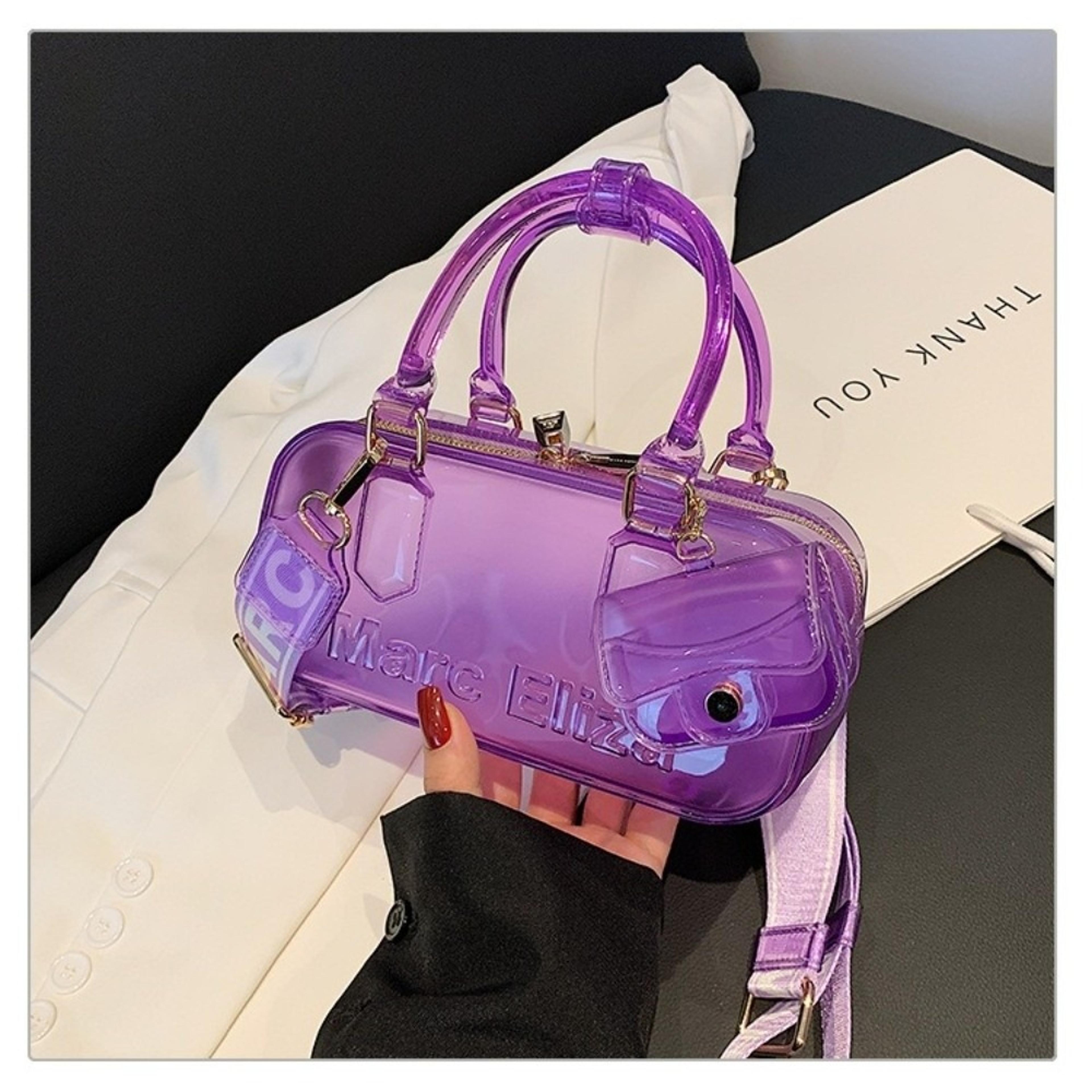 clear crossbody bag transparent pillow shoulder purse for stadium events and summer style