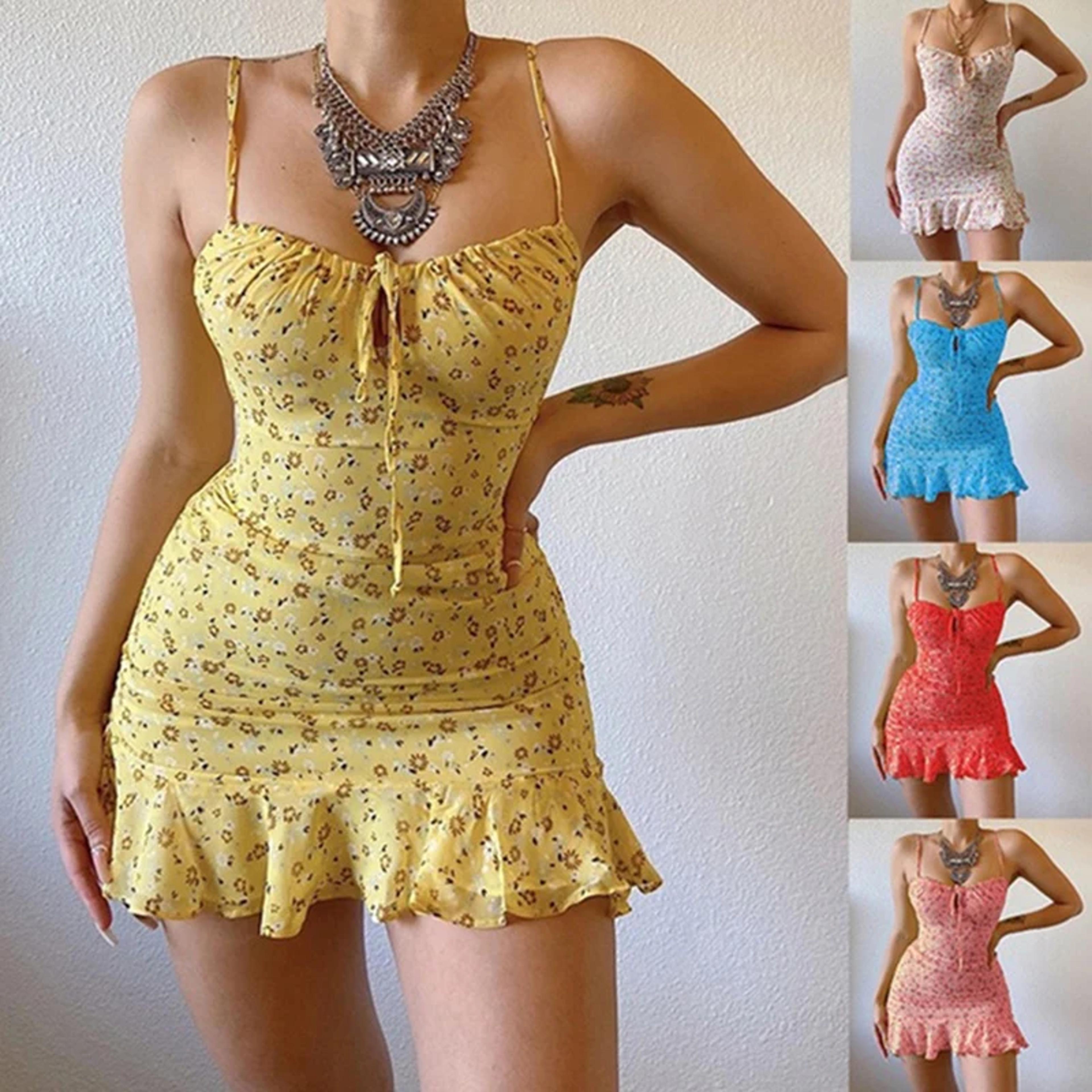 aria floral summer camisole dress – lightweight casual sundress for women