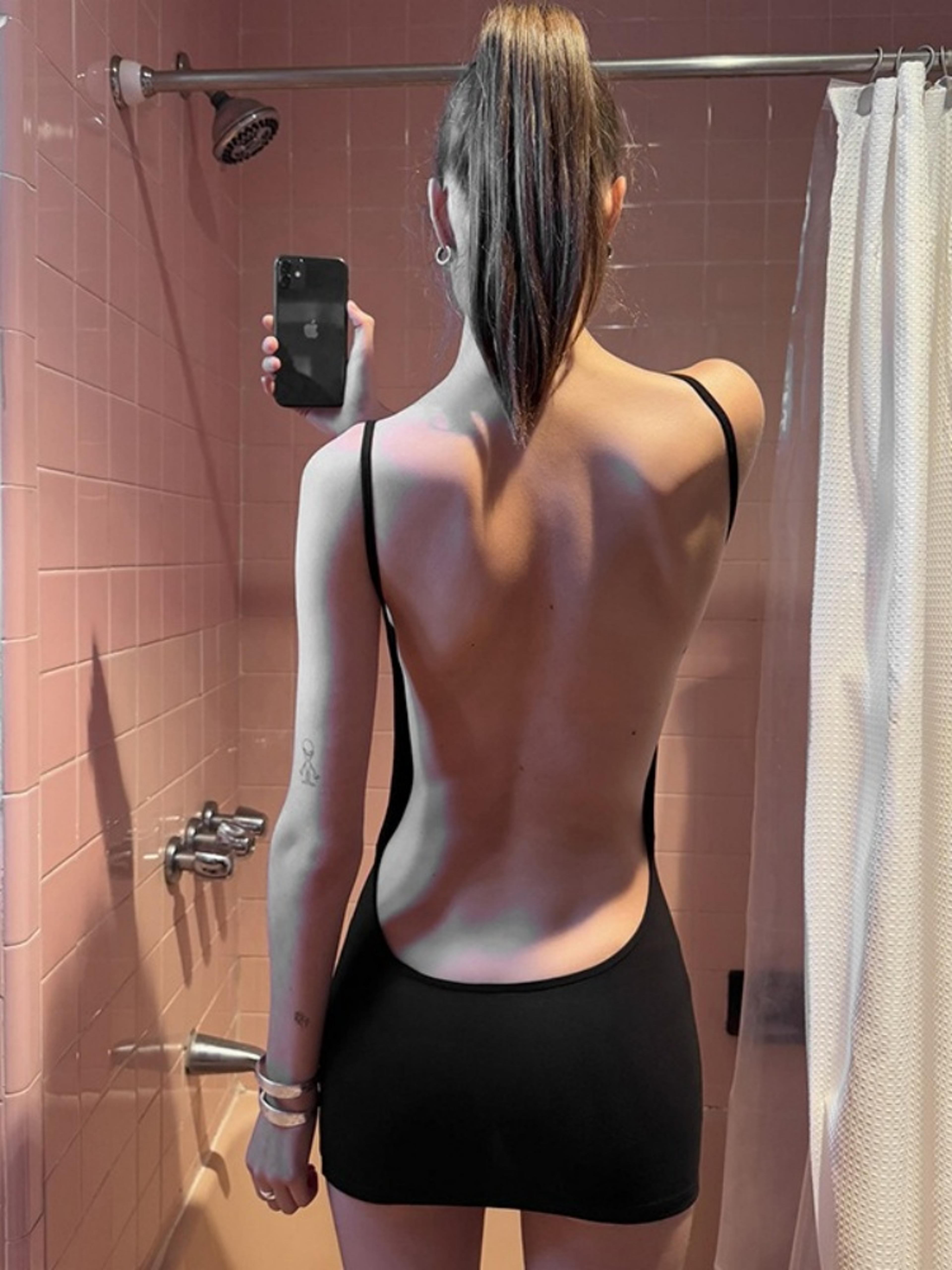 siren elements night dress – sexy backless black dress with spaghetti straps