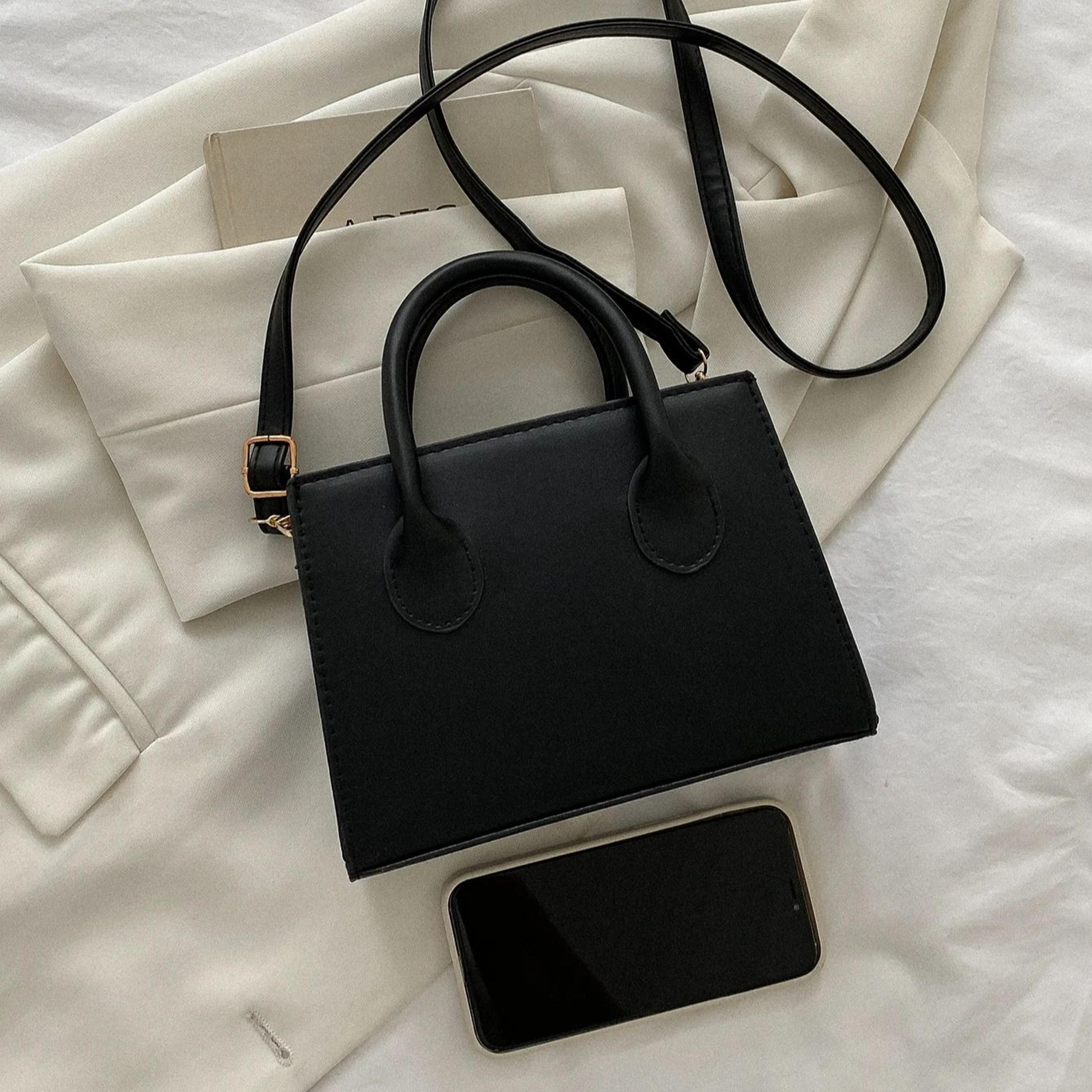 luxury pu leather large capacity tote bag casual crossbody shoulder handbag for women