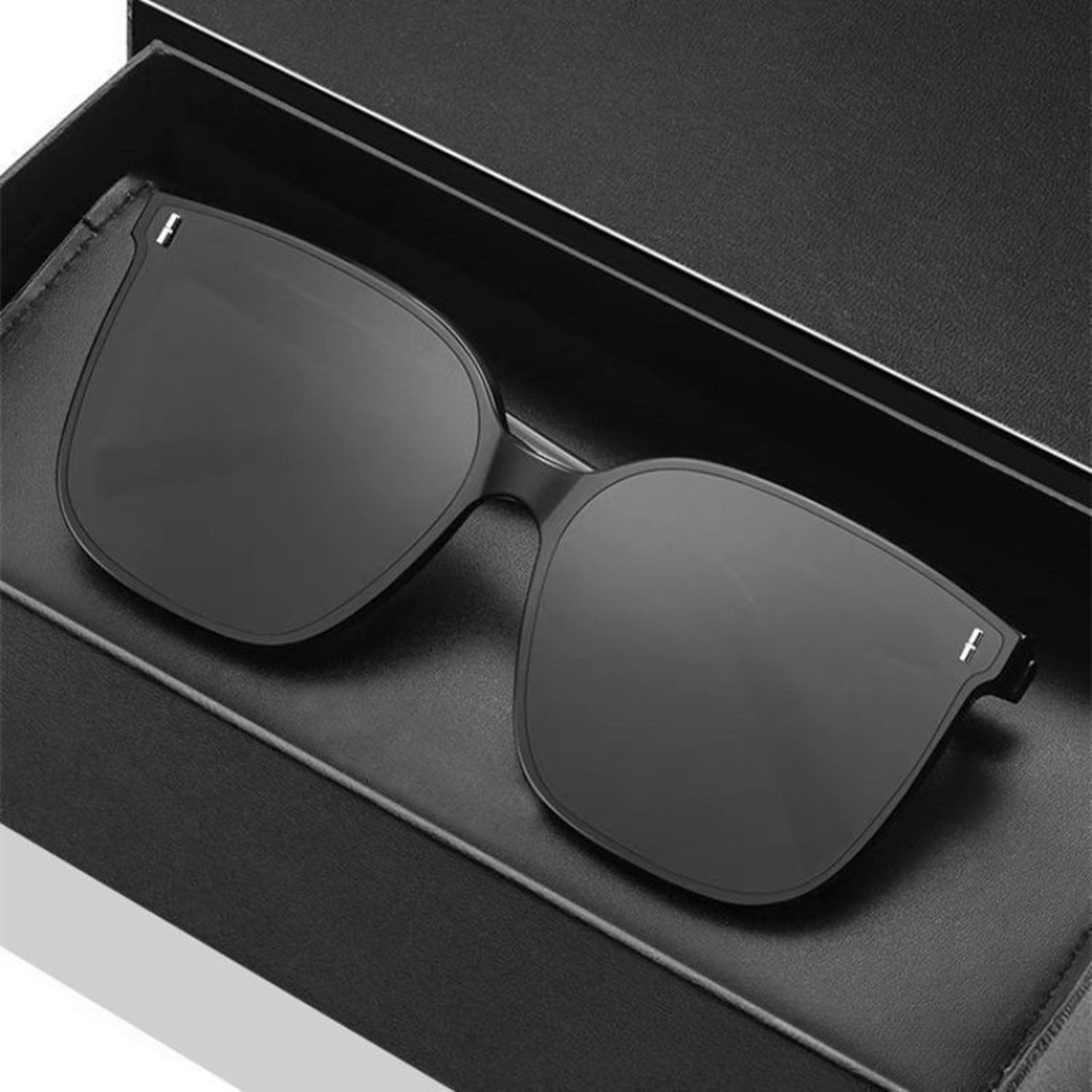 korean style black square sunglasses trendy unisex streetwear eyewear