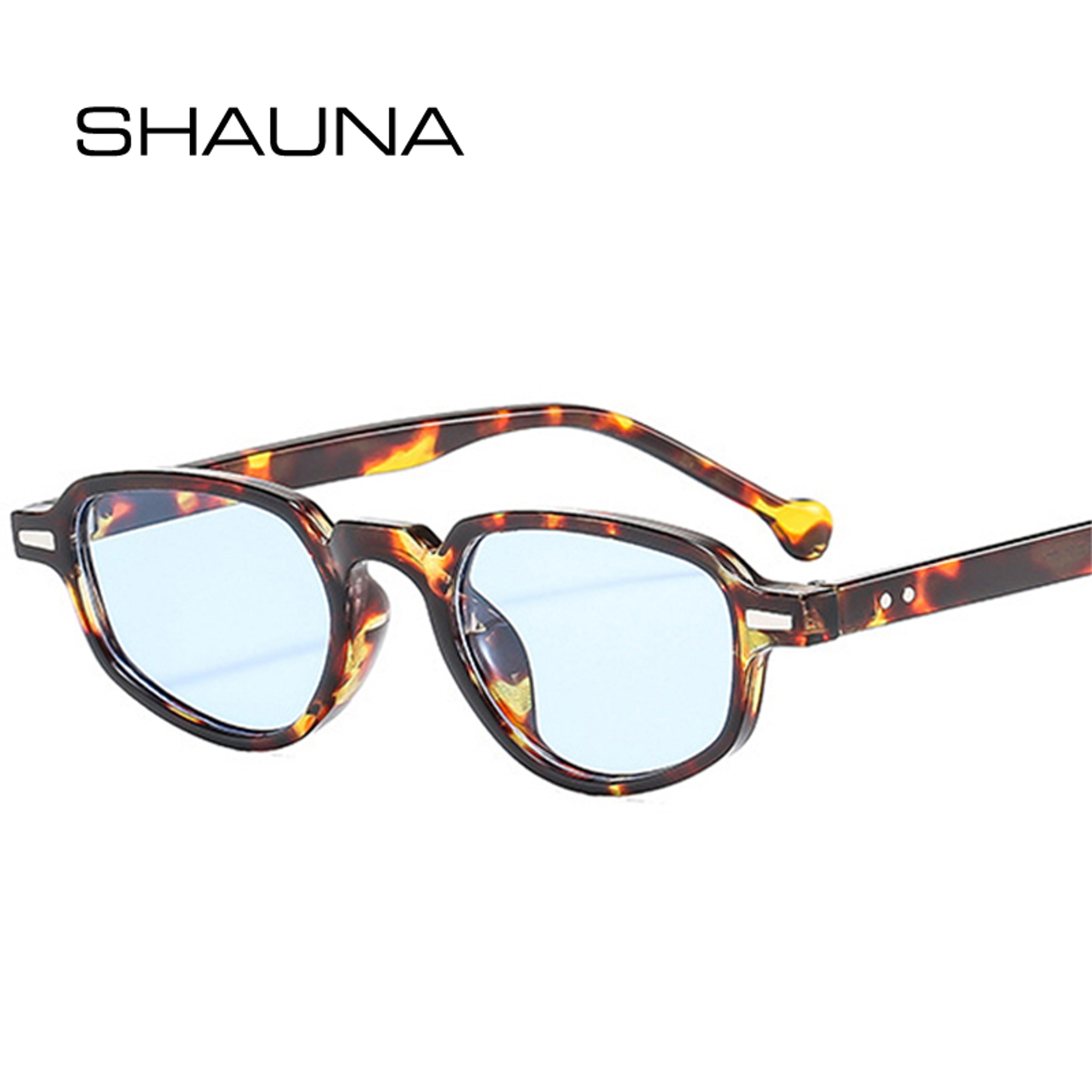retro cat eye sunglasses - clear ocean lens shades