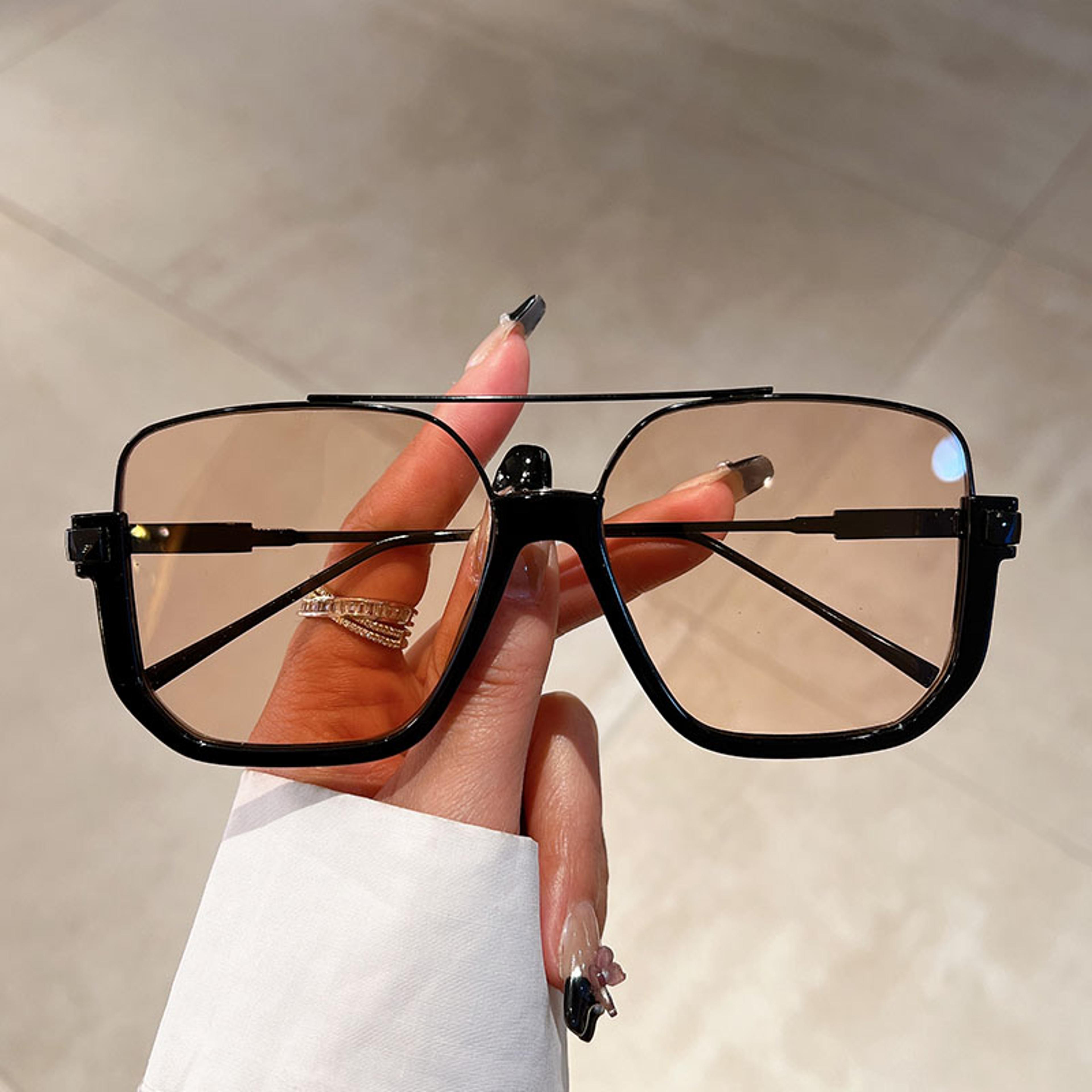 kammpt vintage oversized sunglasses – trendy square shades