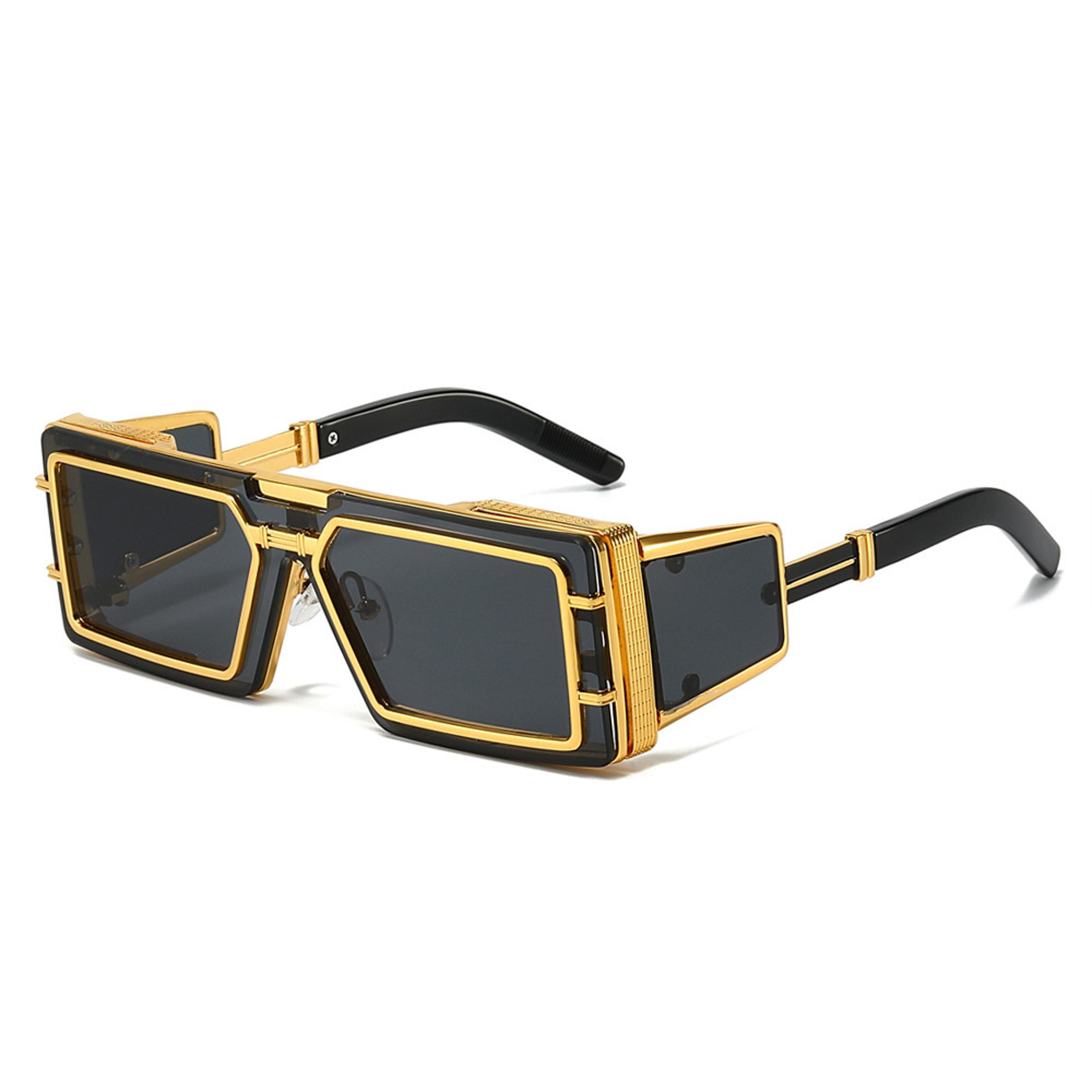 heavy metal punk sunglasses bold square designer shades for men & women