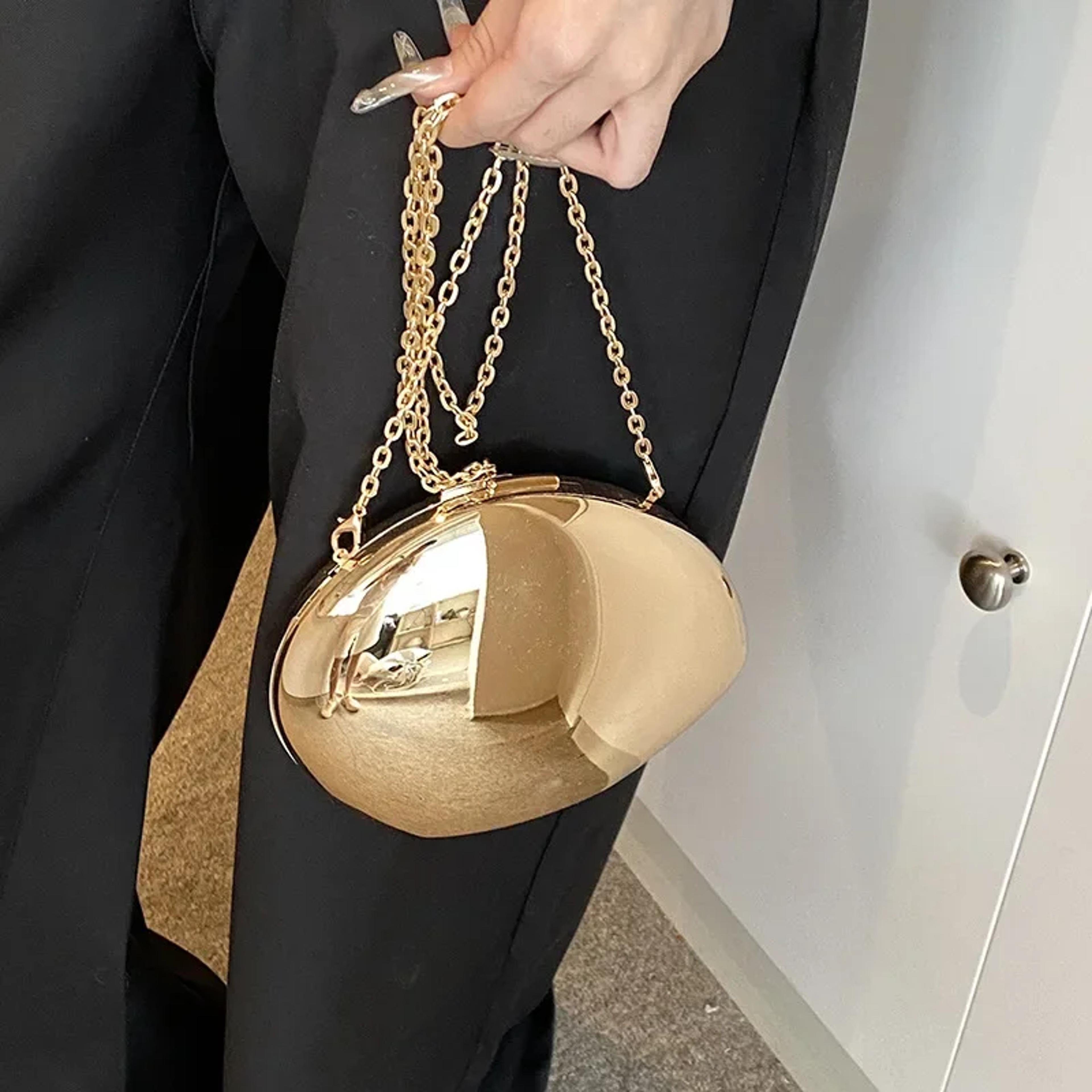 elegant acrylic shell clutch bag: luxury designer style evening party purse