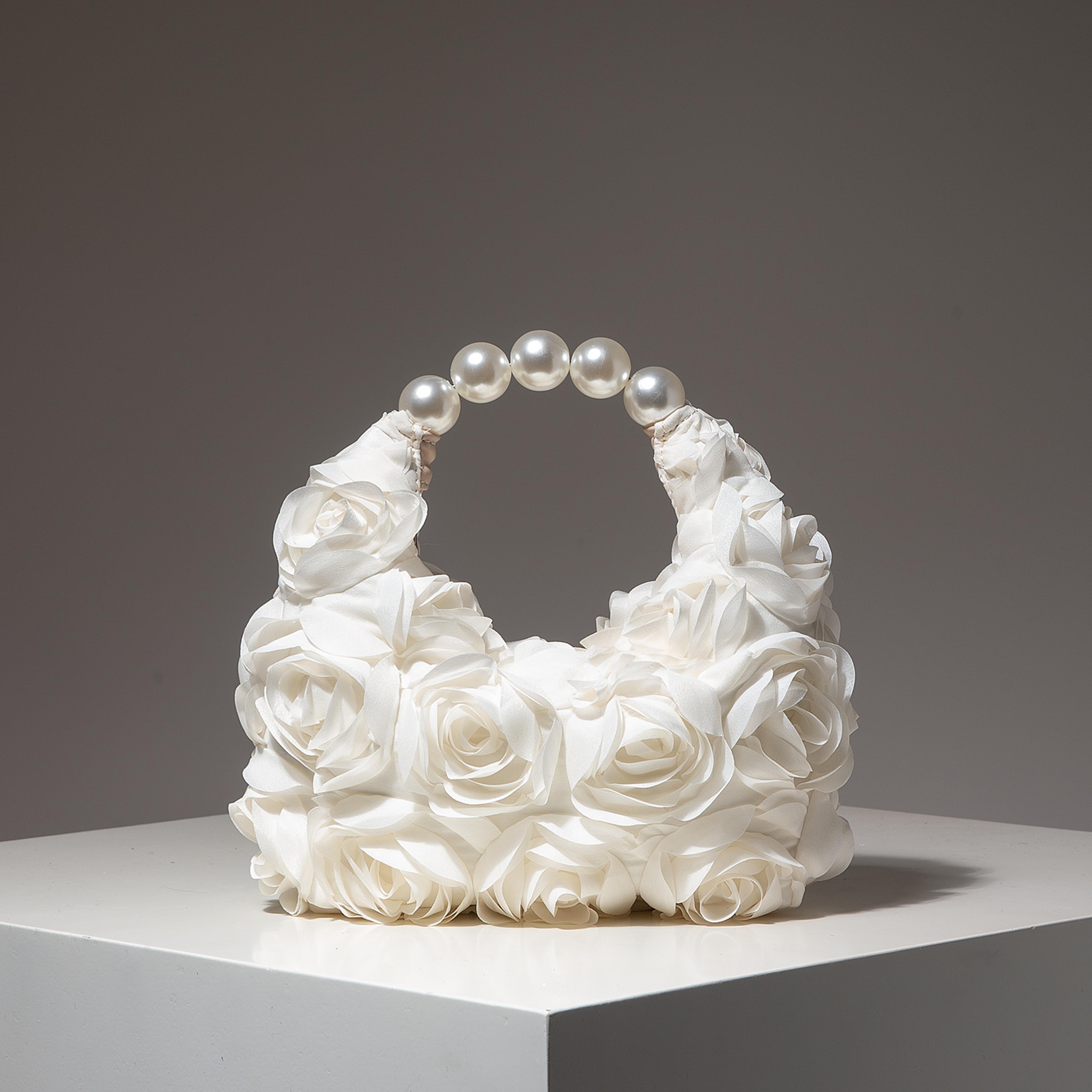 elegant floral pearl bag – luxury evening clutch for weddings, proms, and gala events