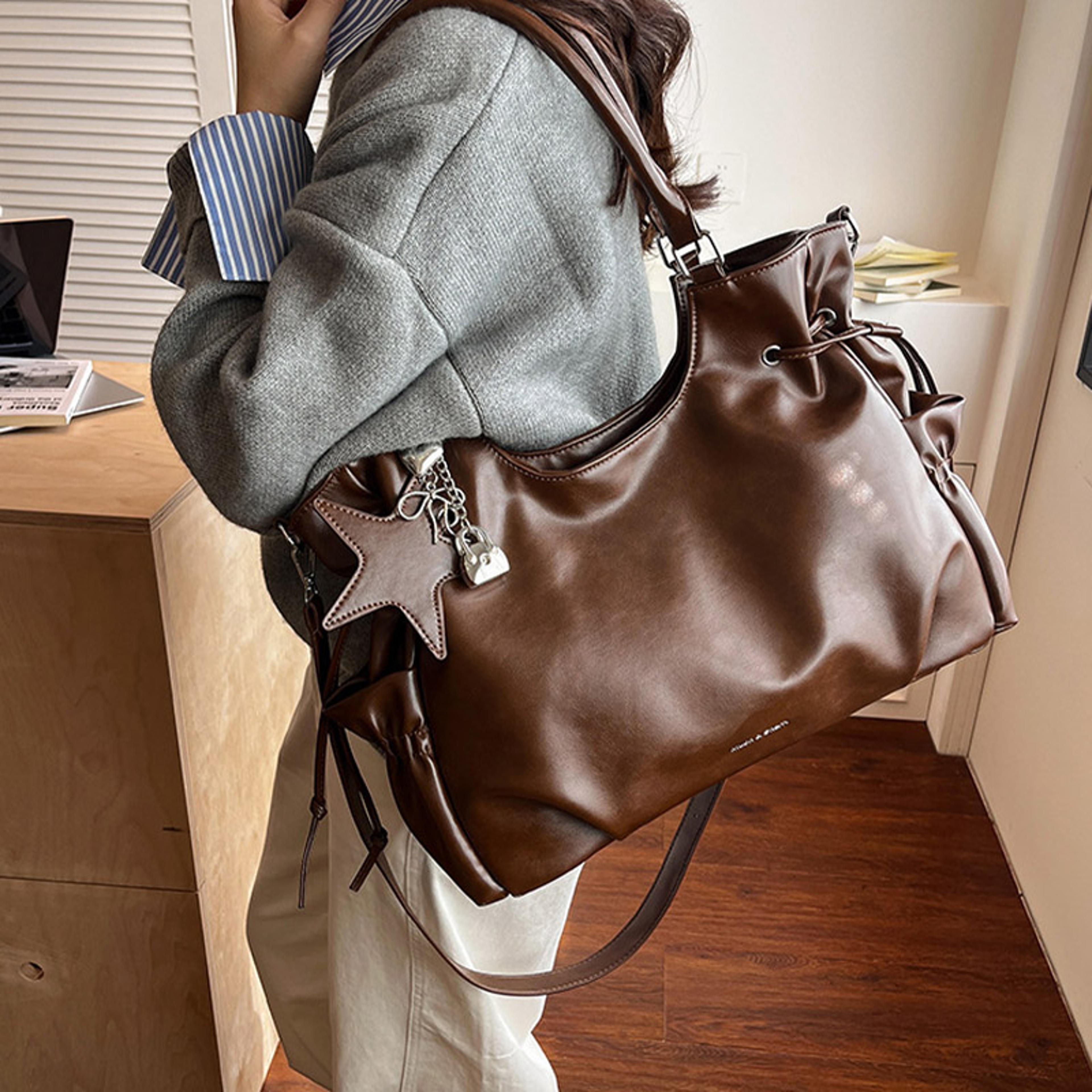 retro designer-inspired large capacity shoulder bag and casual crossbody tote