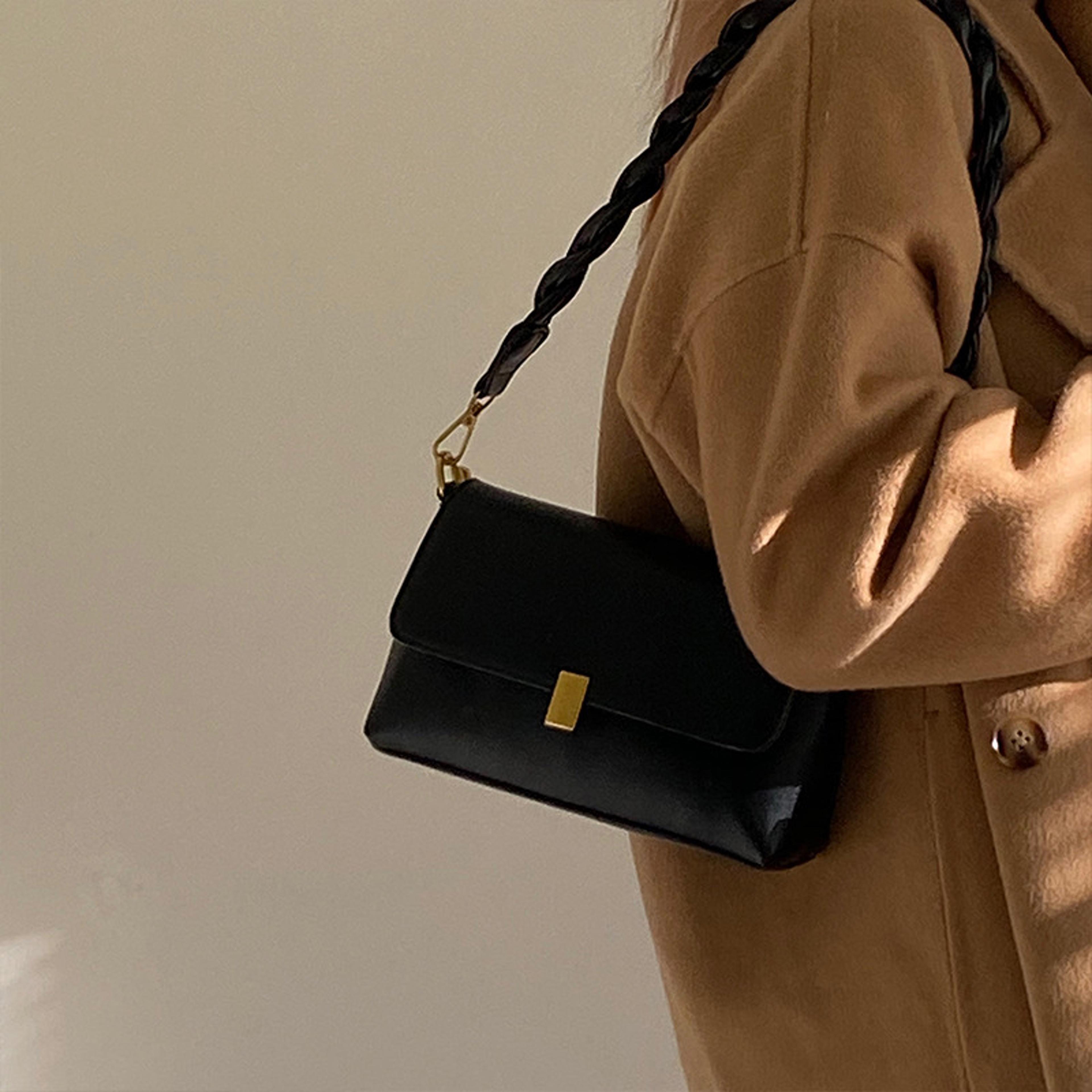 vintage pu leather underarm bag: small casual shoulder bag and mobile wallet