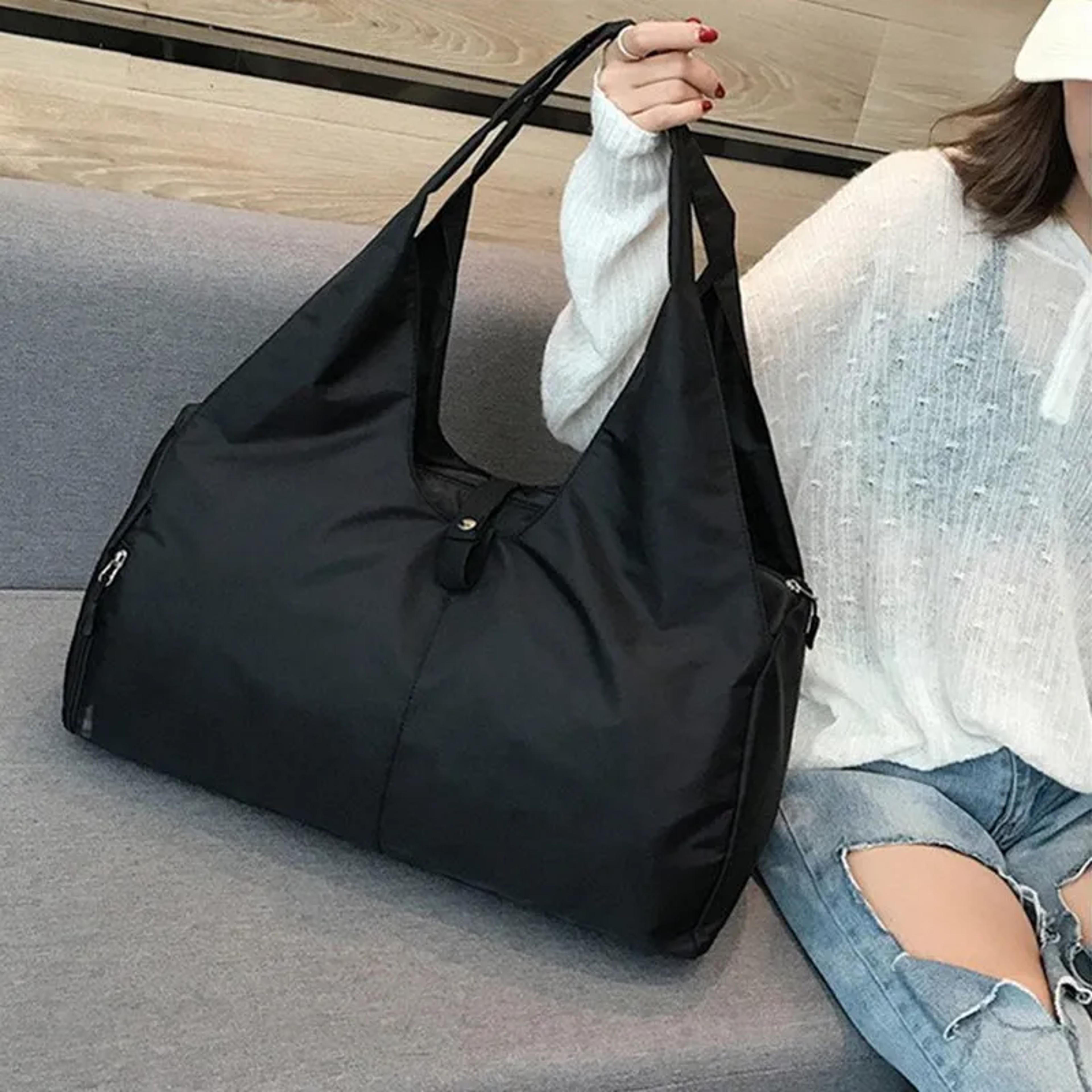 all-in-one fitness tote: waterproof gym bag with dedicated yoga mat carrier and wet dry separation
