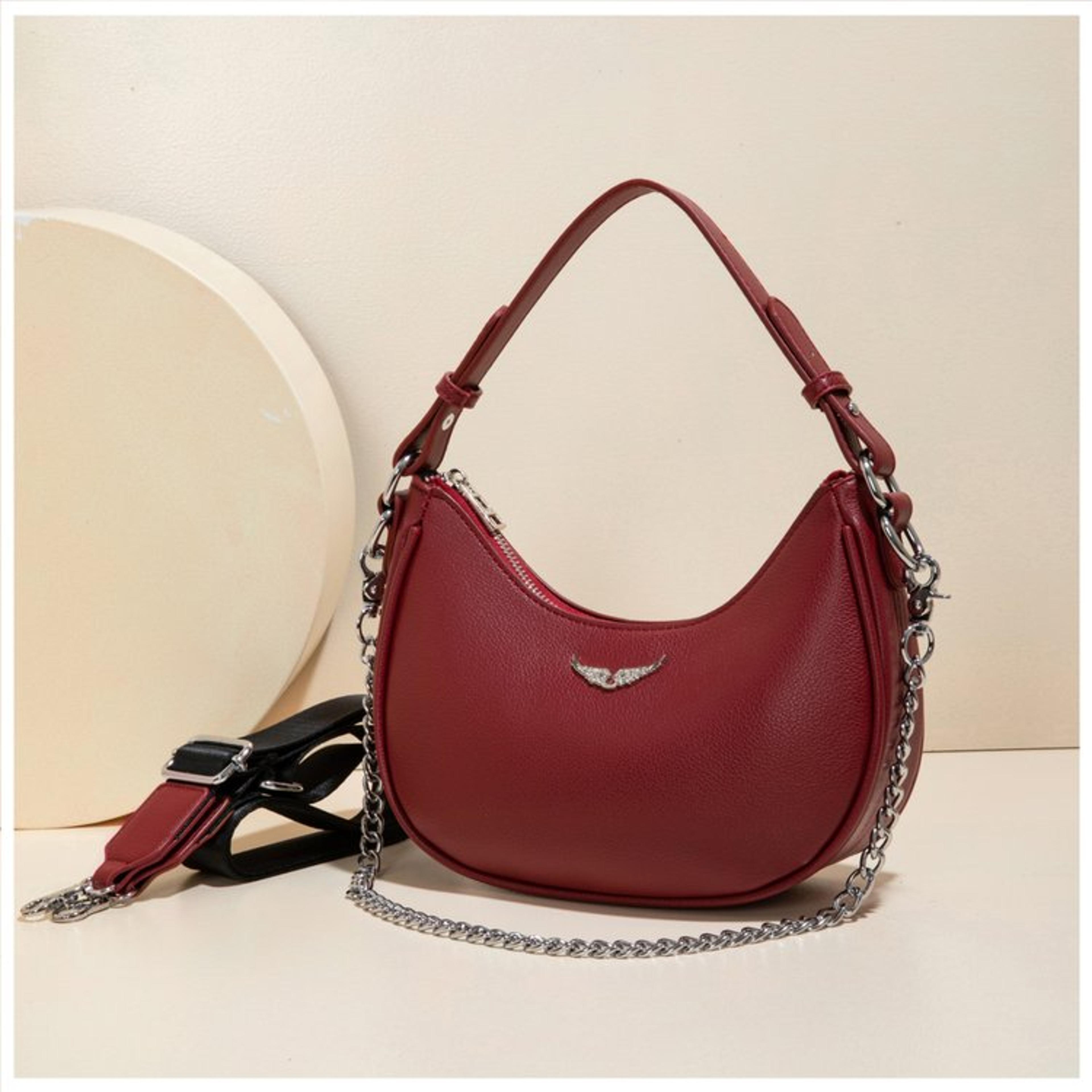 luxury leather diaper bag: minimalist large capacity tote and stylish crossbody messenger for modern moms
