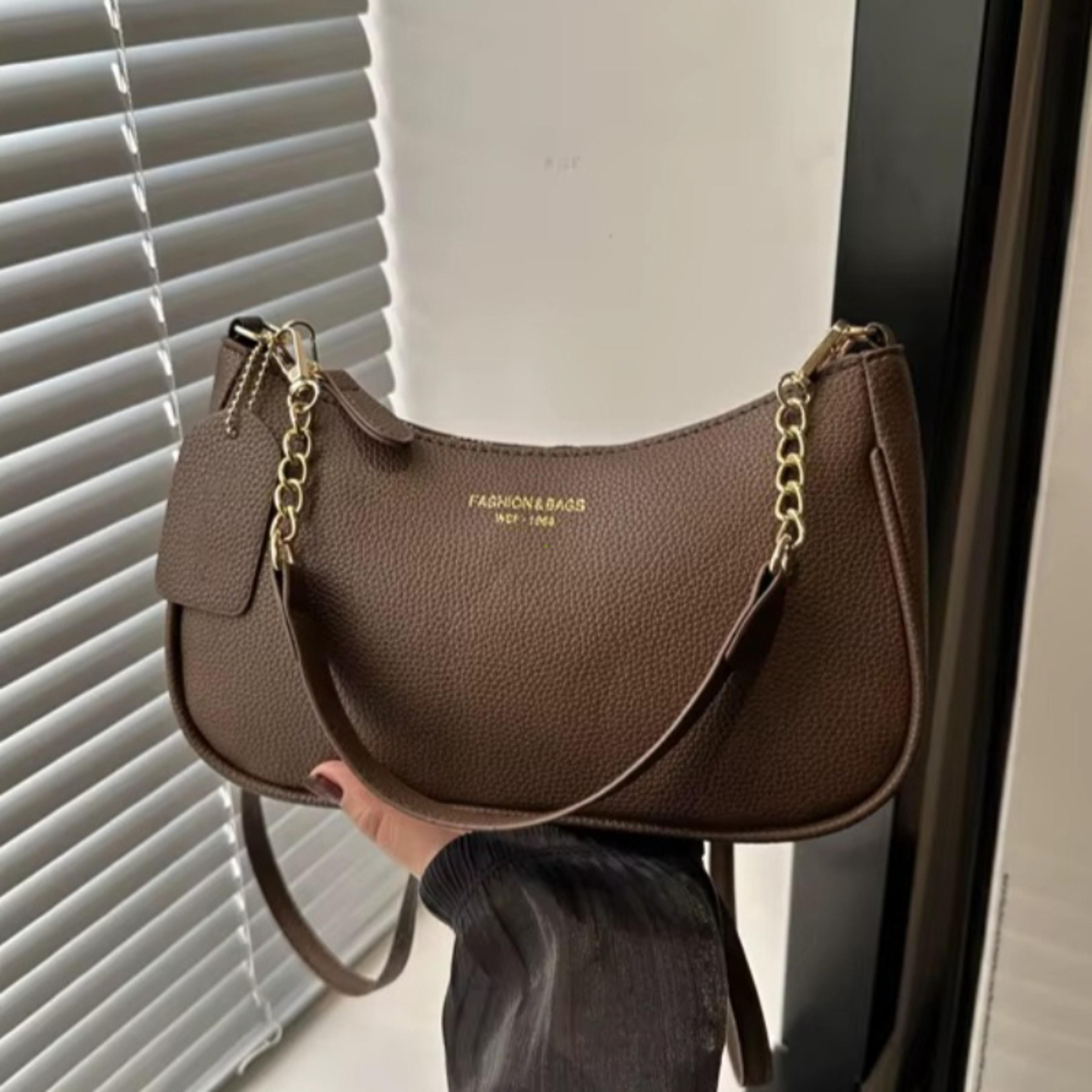trendy soft pu leather crossbody bag – chic underarm shoulder purse for women