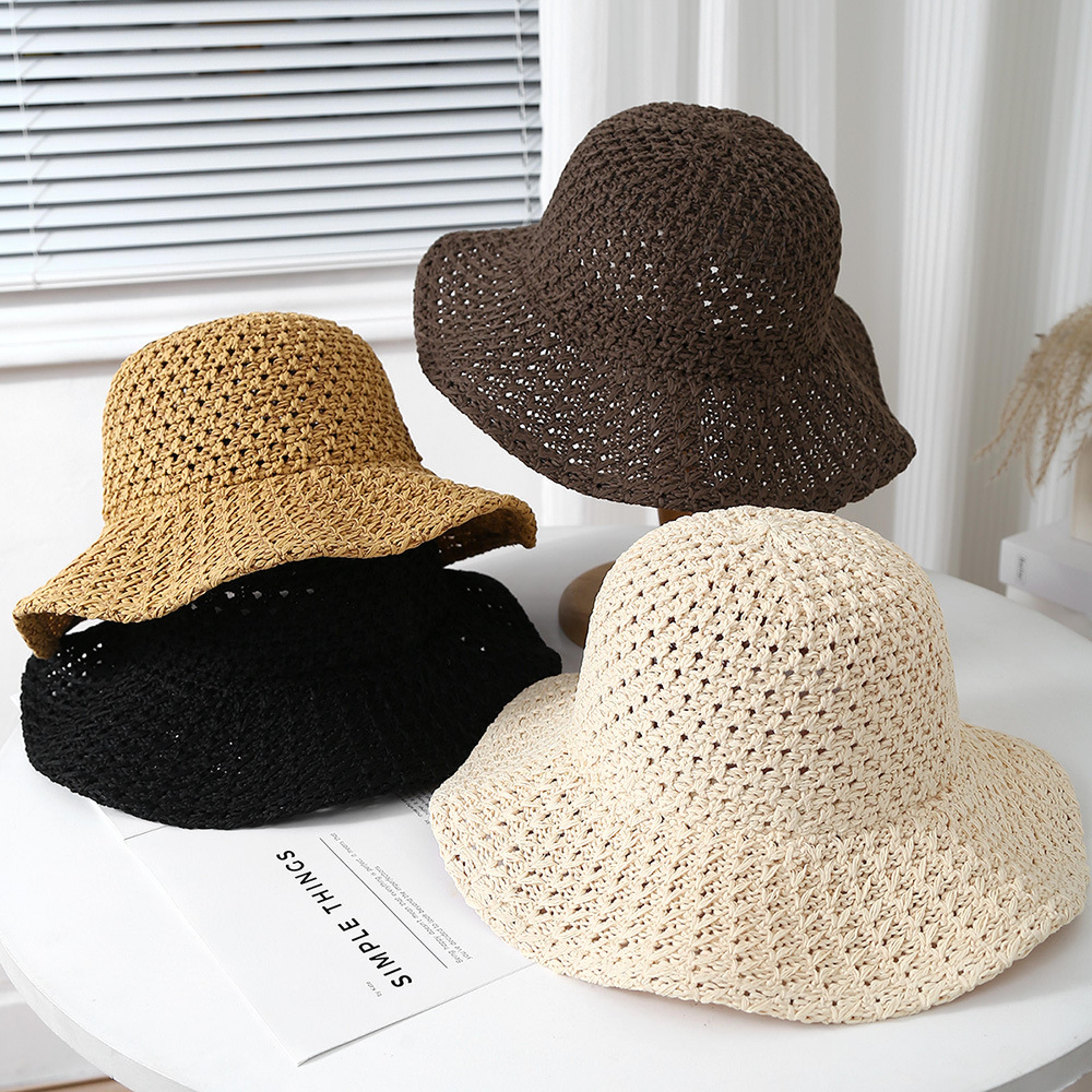 womens wide brim sun hat foldable breathable fisherman cap for beach travel