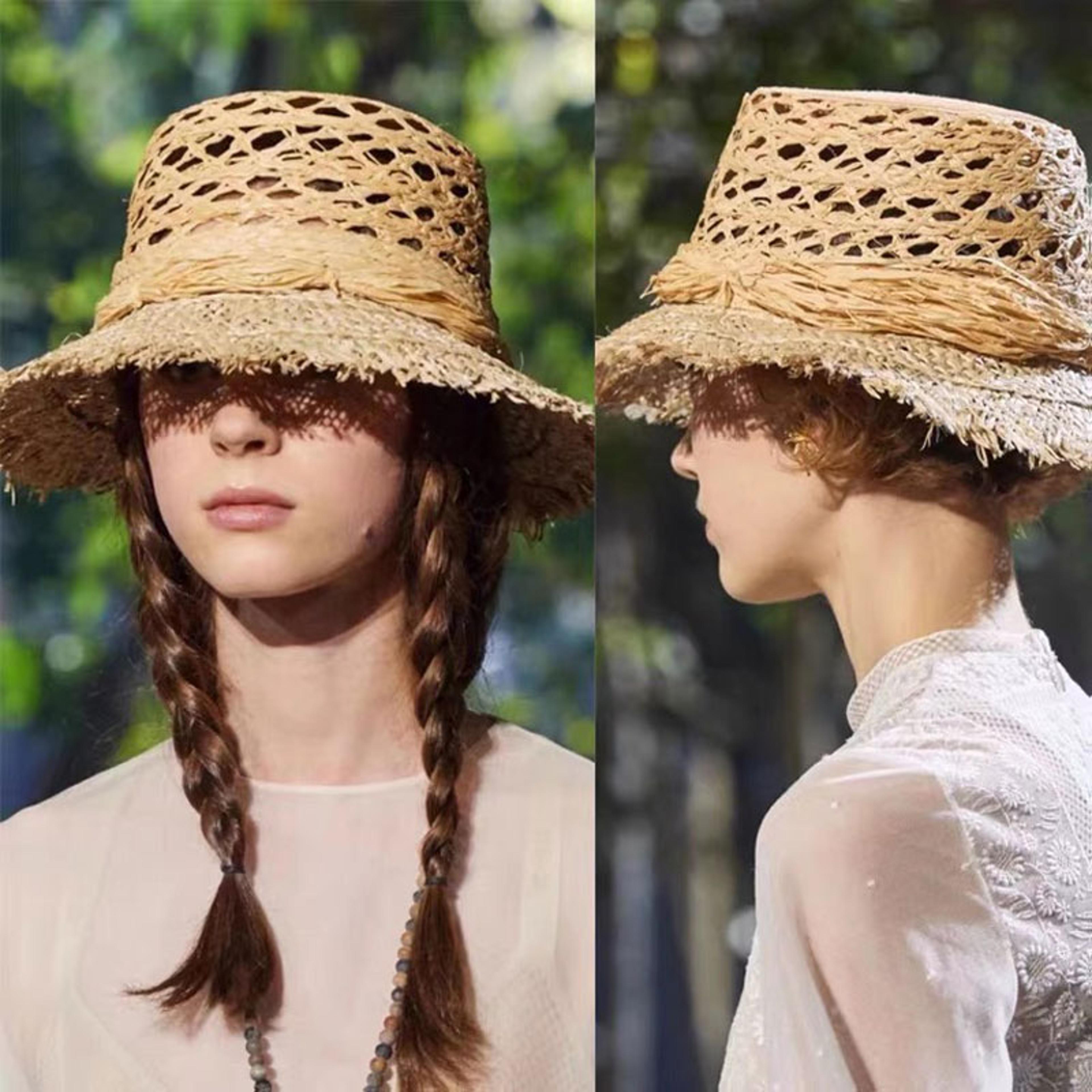 handmade raffia wide brim beach hat summer sun hat packable straw fedora