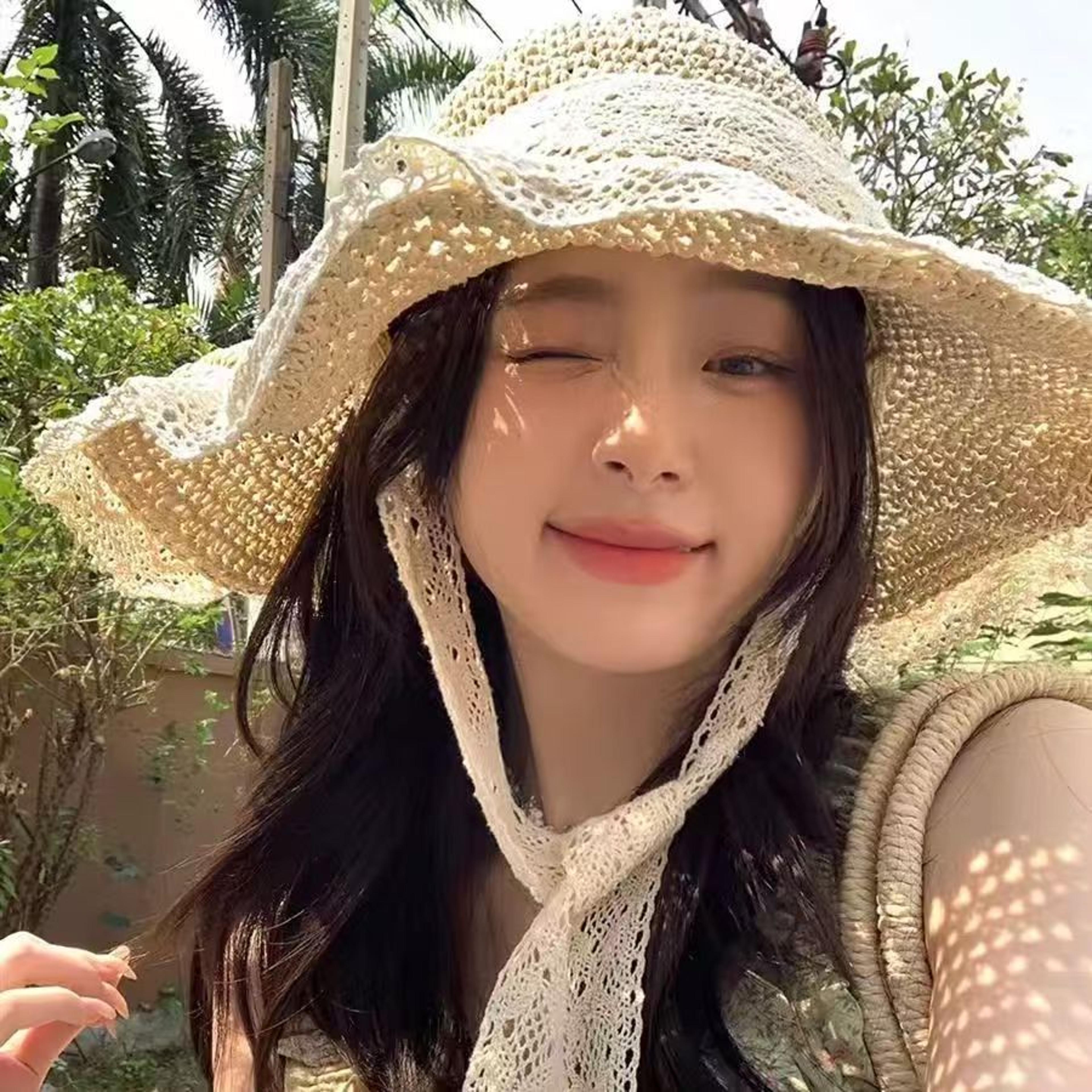 bohemian lace straw sun hat wide brim summer beach accessory