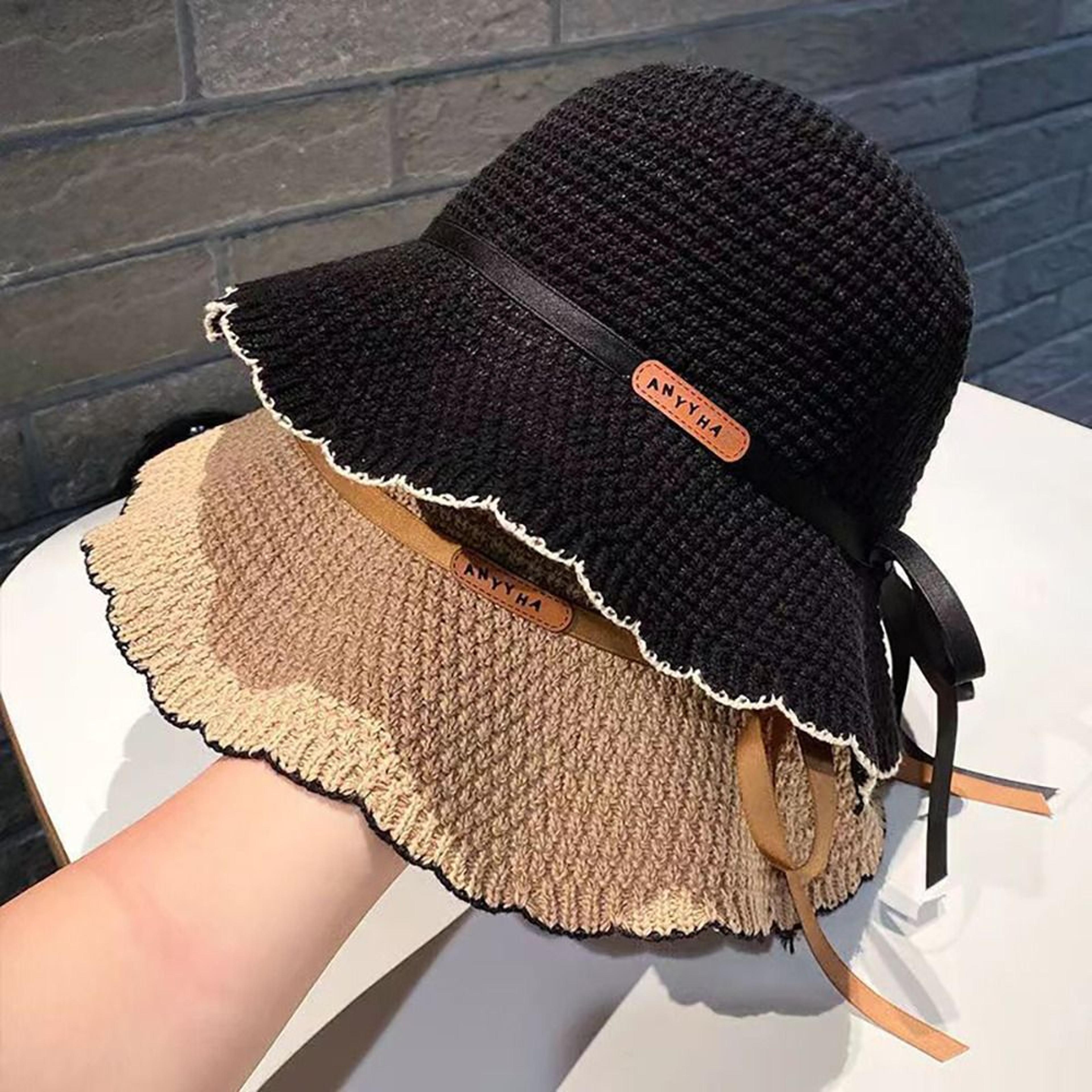 womens foldable bucket hat: breathable wide brim sun hat and packable beach cap for uv protection