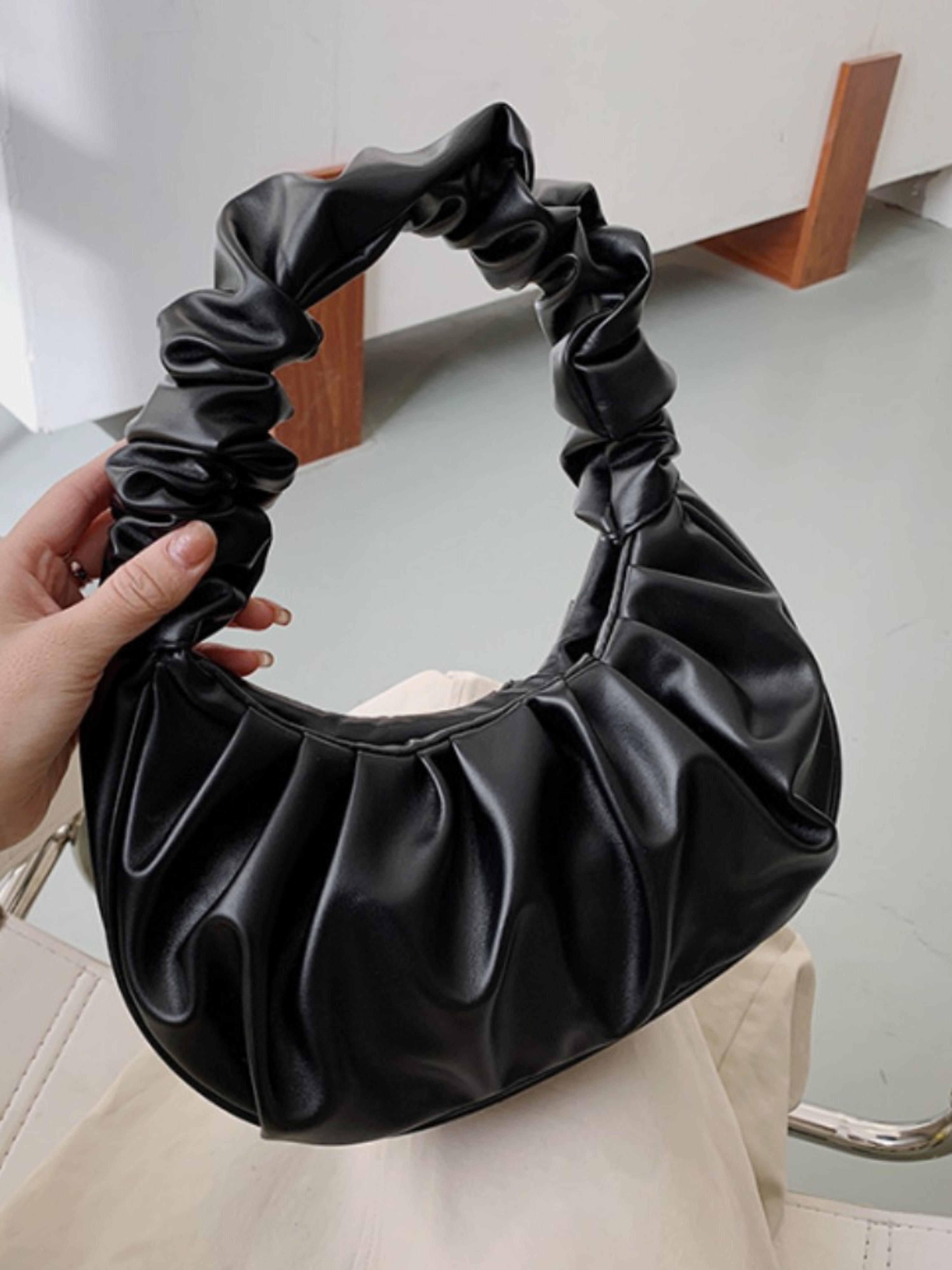 elegant pleated cloud bag: womens dumpling handbag and stylish armpit shoulder bag