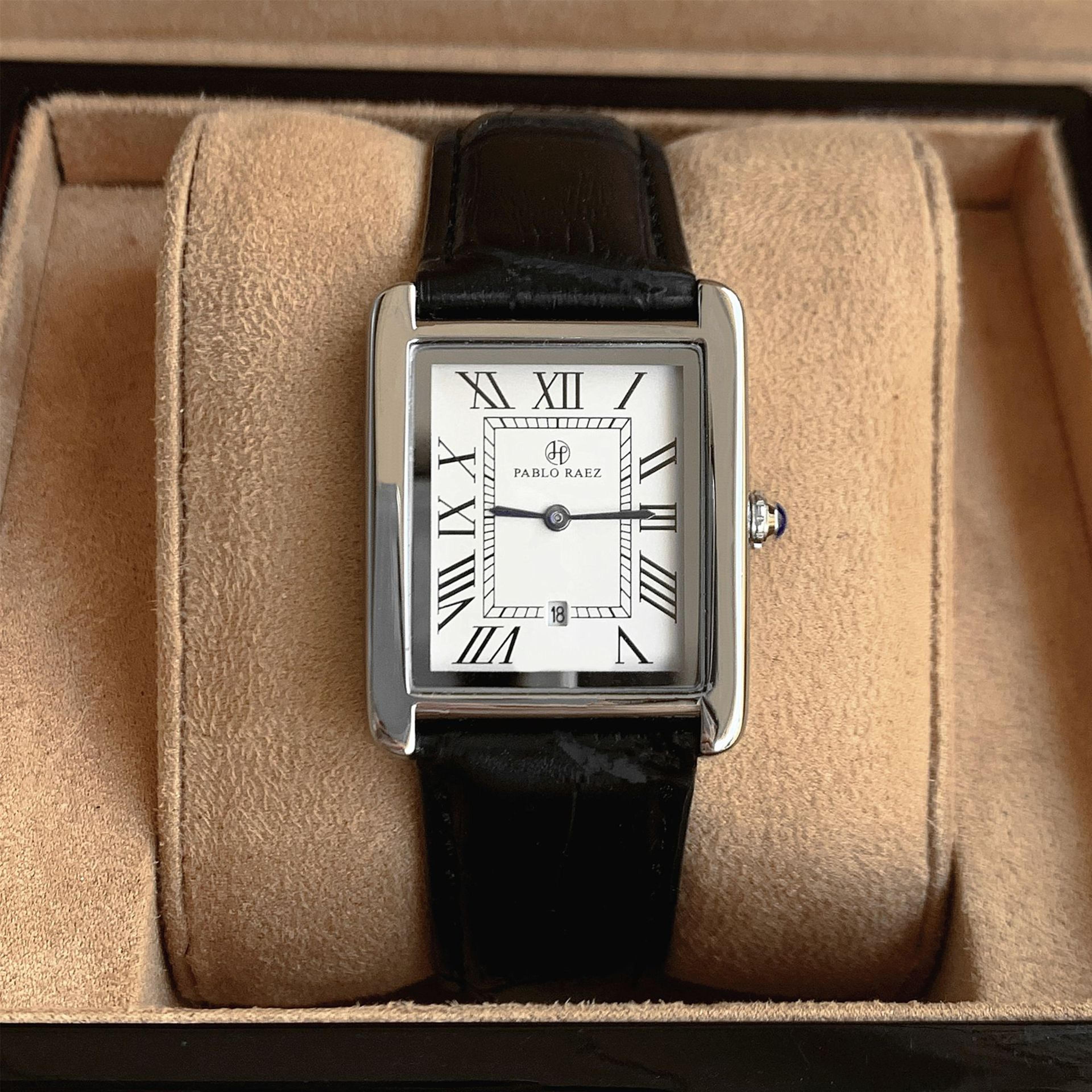 uthai mens business watch: elegant square quartz timepiece with calendar – waterproof fashion gift for him