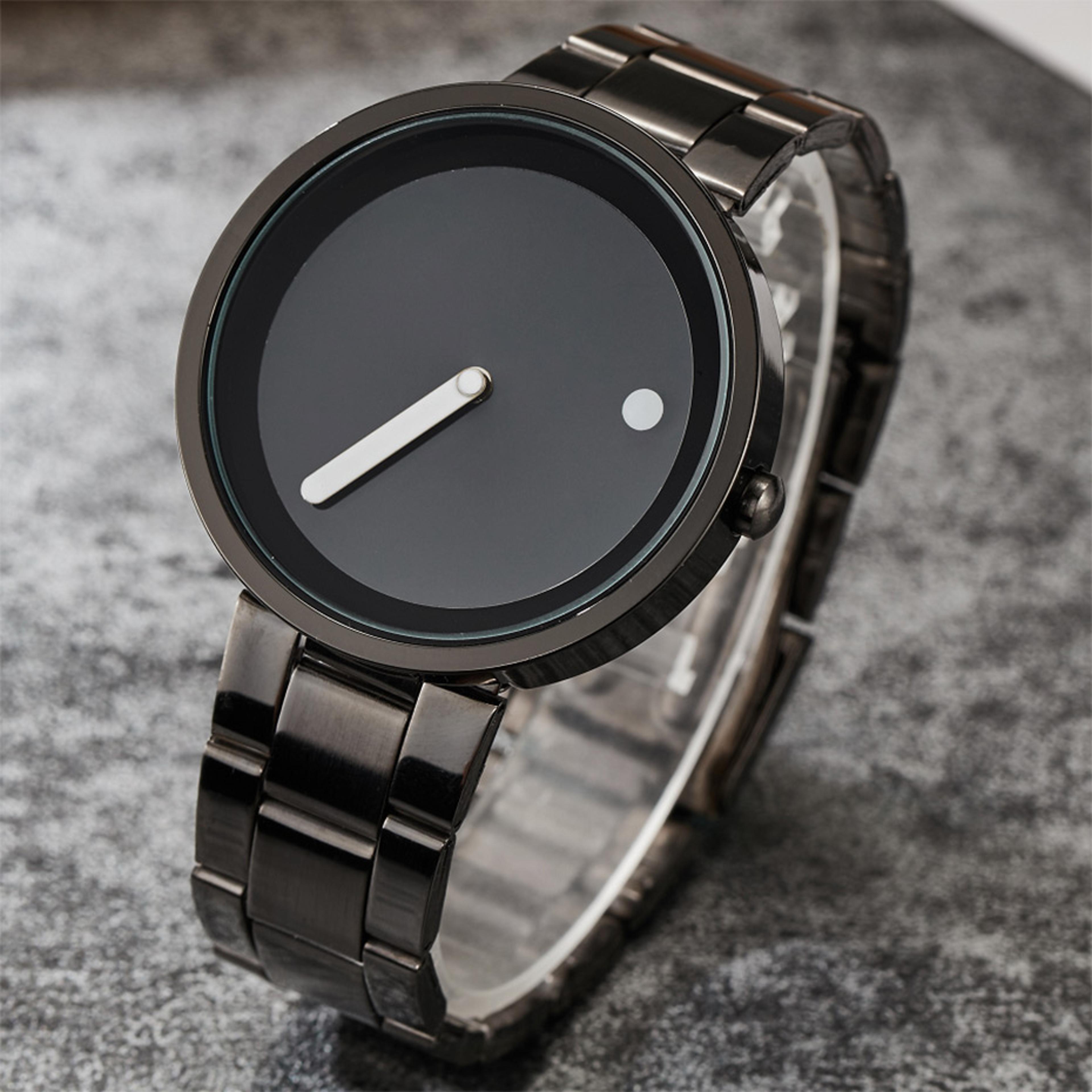 paidu mens stainless steel watch – sleek quartz wristwatch for everyday style