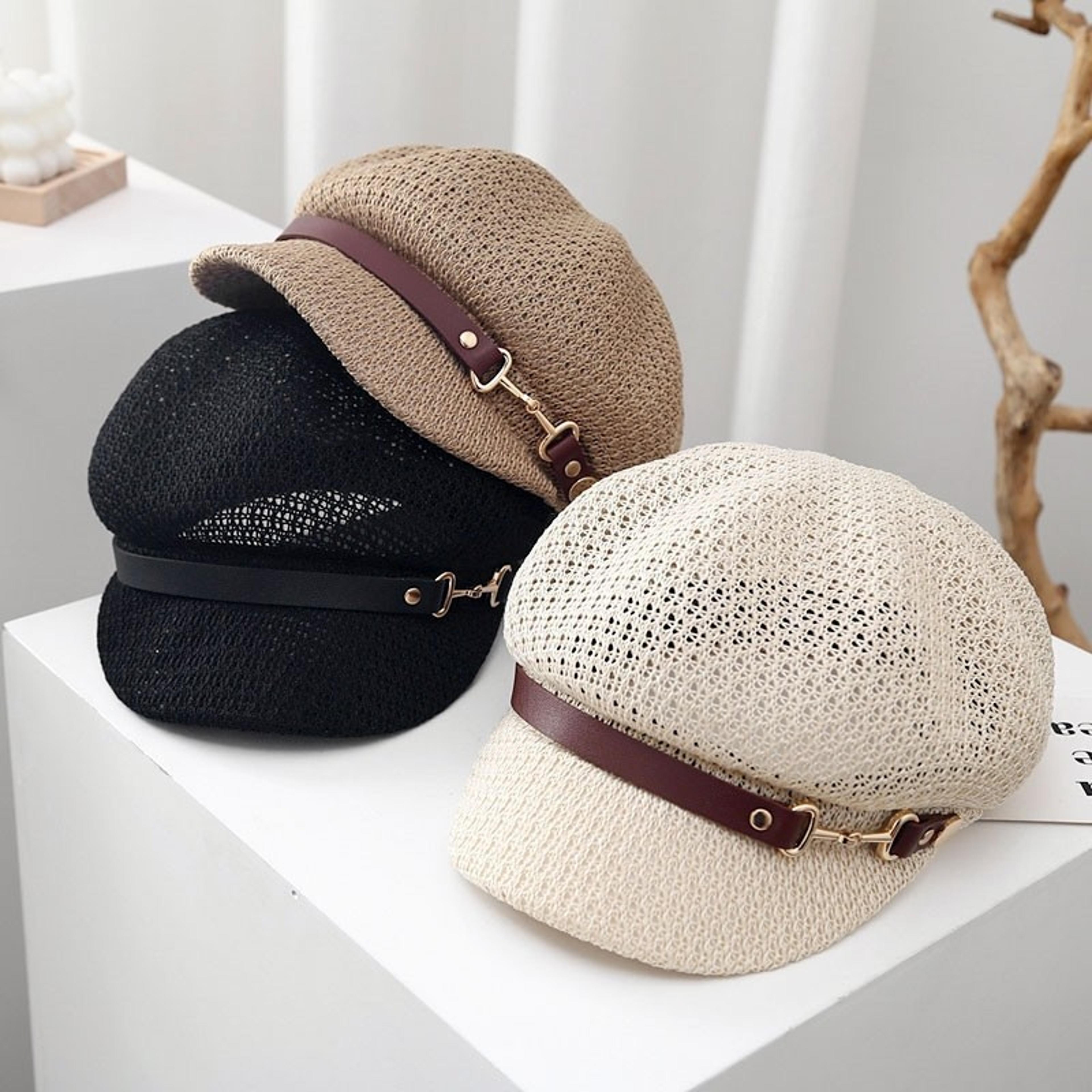 korean style hollow breathable octagonal hat and summer sun protection cap