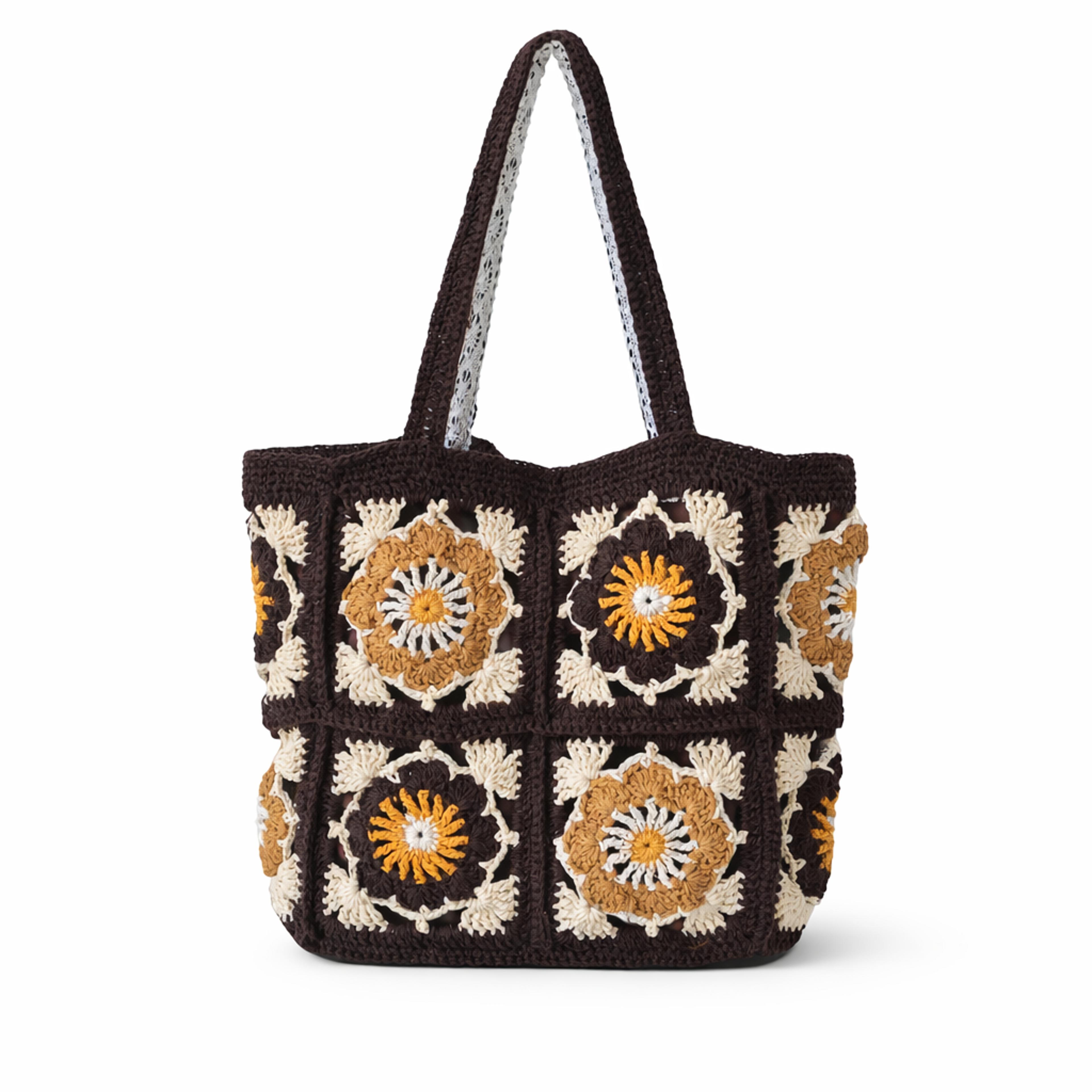 handmade crochet shoulder bag