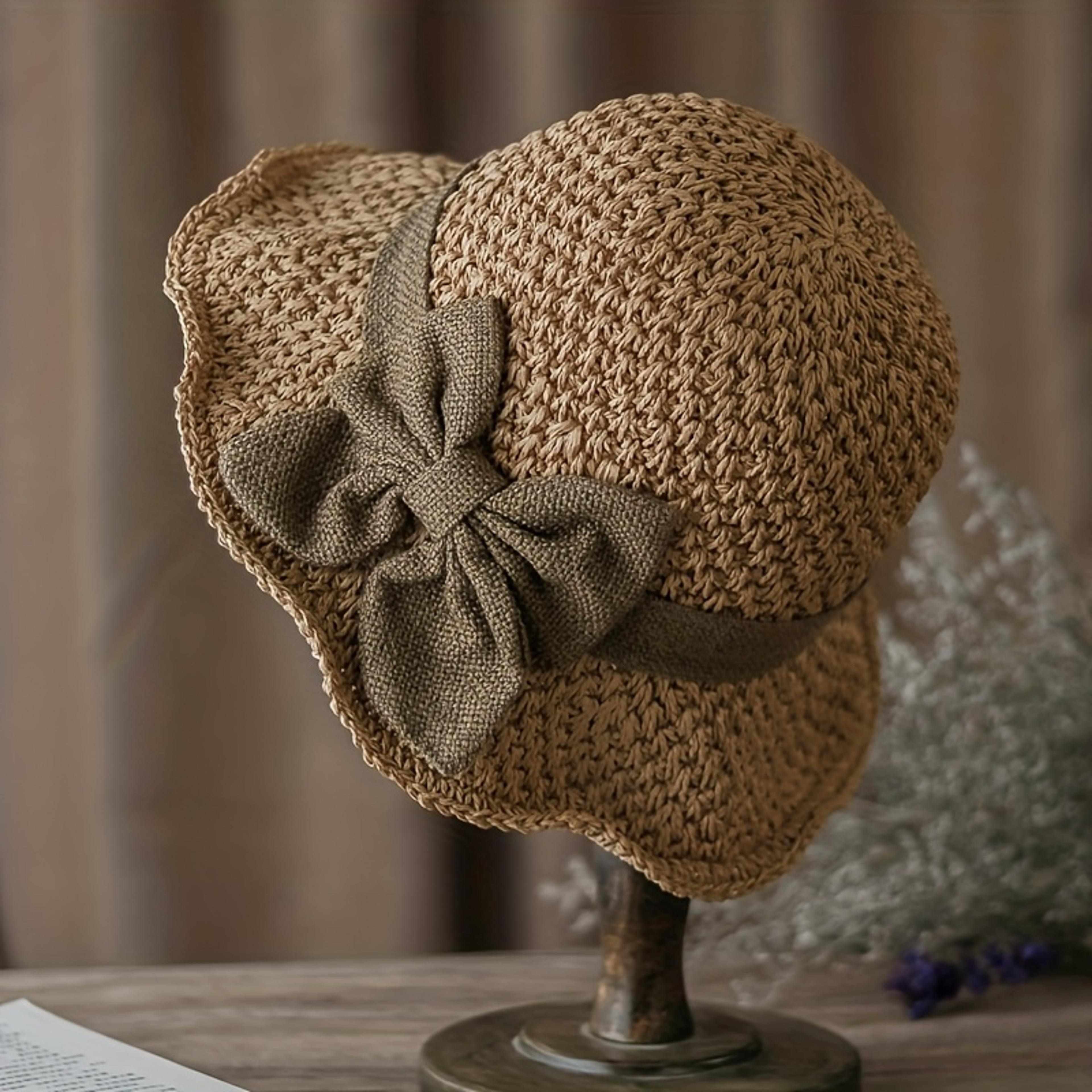 french style straw sun hat