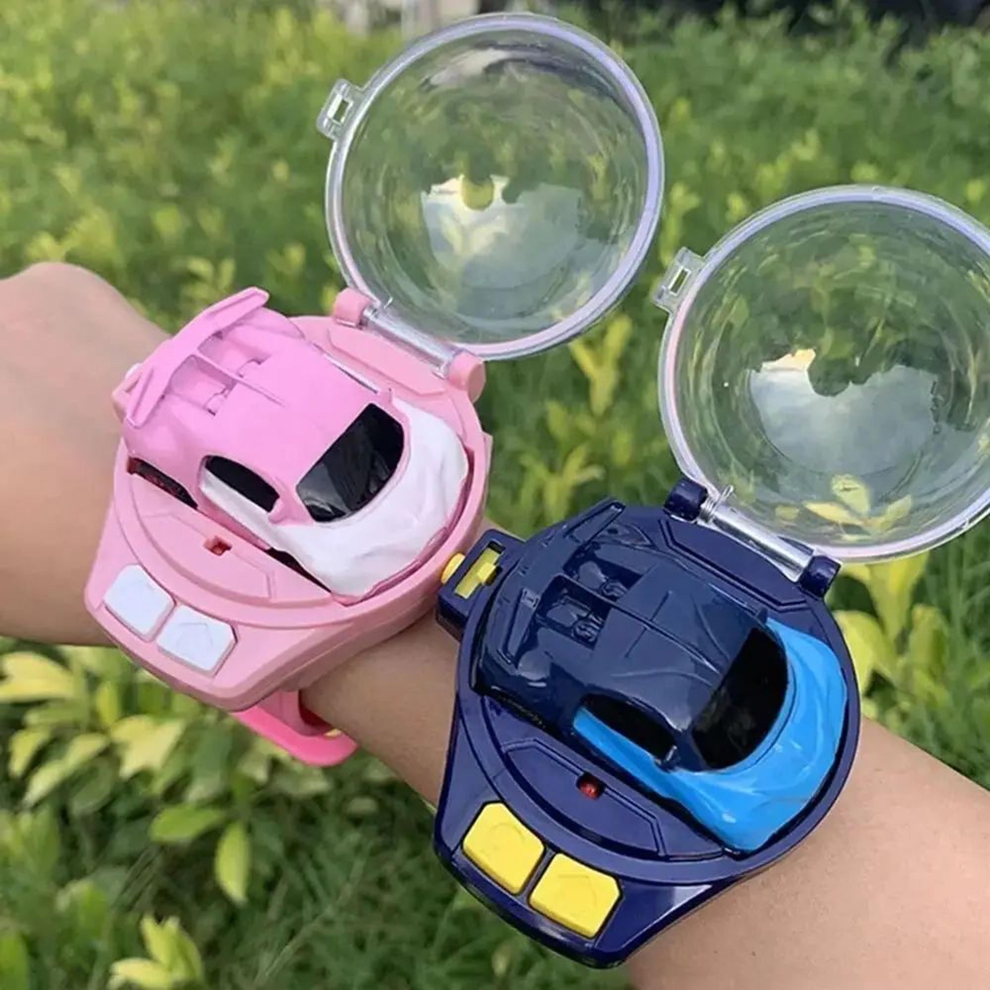 mini watch car parent child interaction, remote control car electric alloy, children's watch racing toy gift