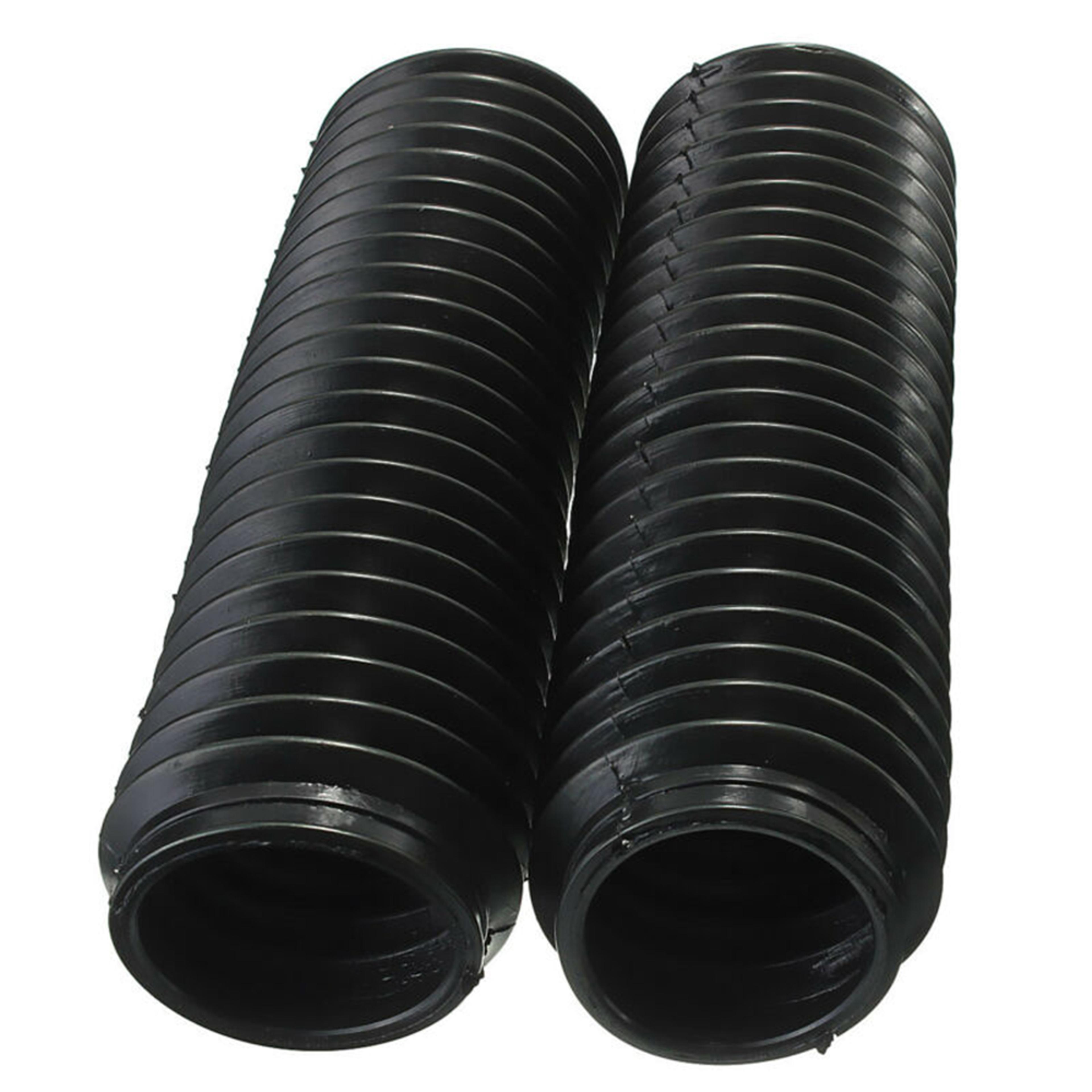 cqr motorcycle front fork rubber gaiters boots, black shock absorber dust cover for motorbike