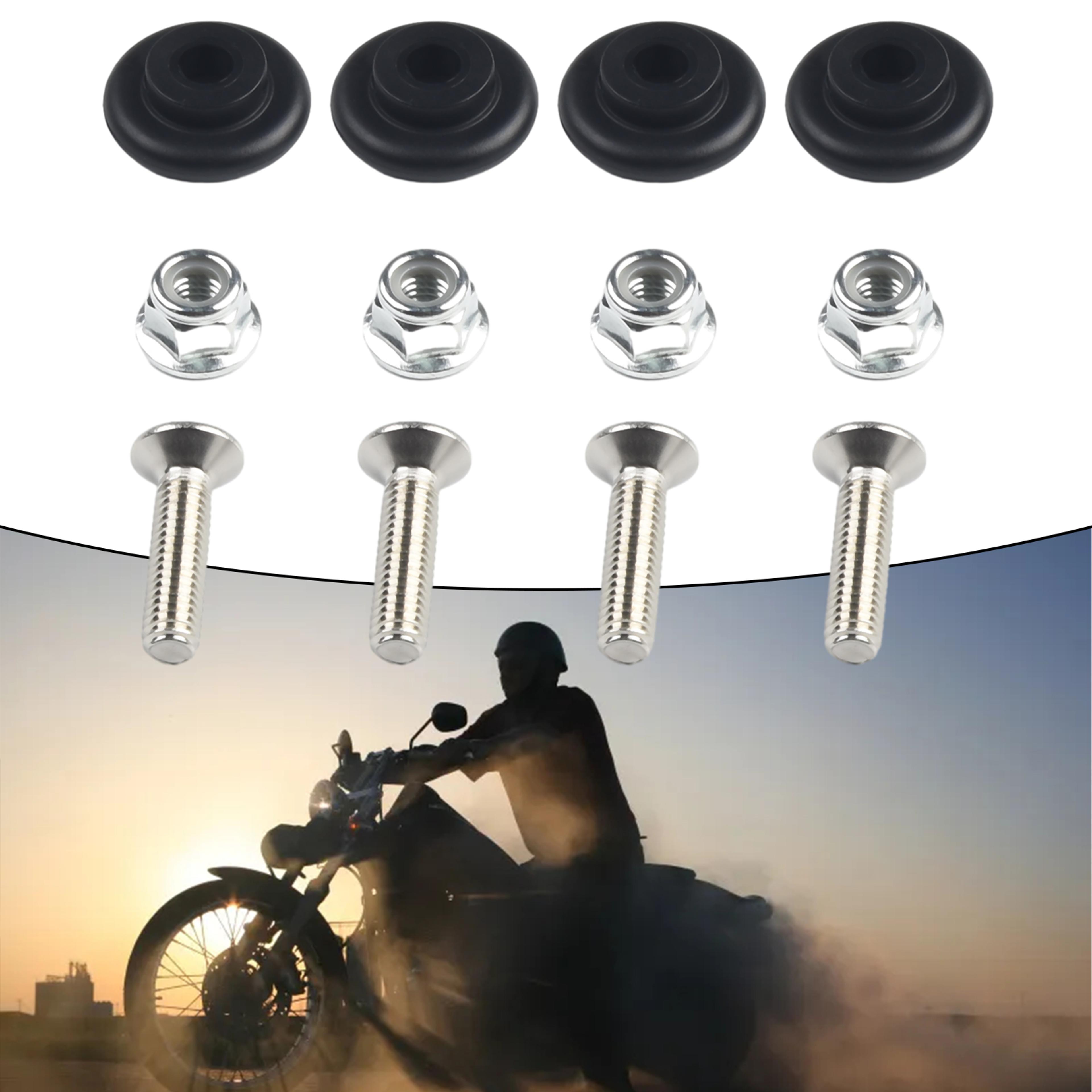 black top universal motorcycle rear luggage case bushing pad, storage box buckle spacers accessory