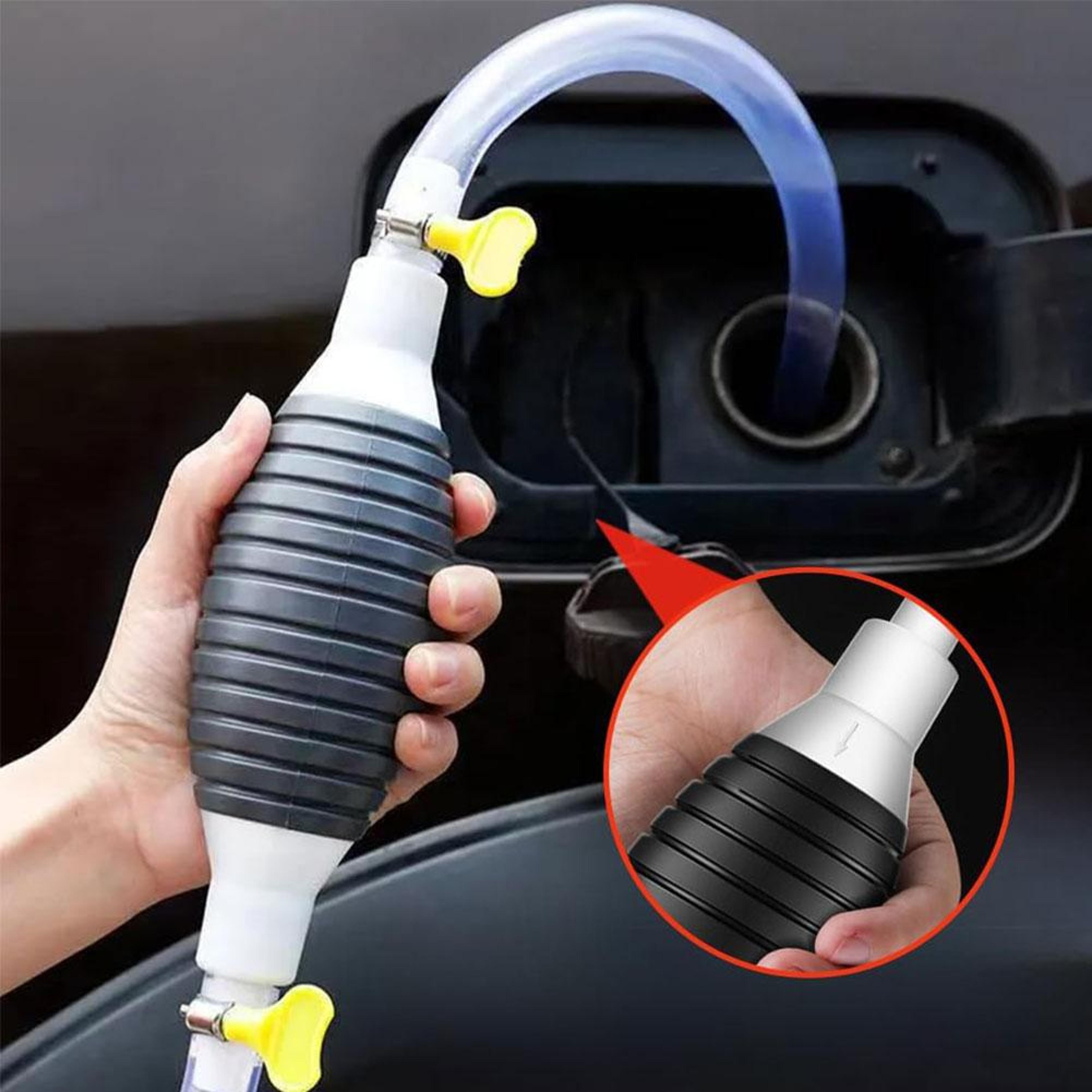 hand pump water with hose clamps for car, boat, motorcycle, petrol transfer pump
