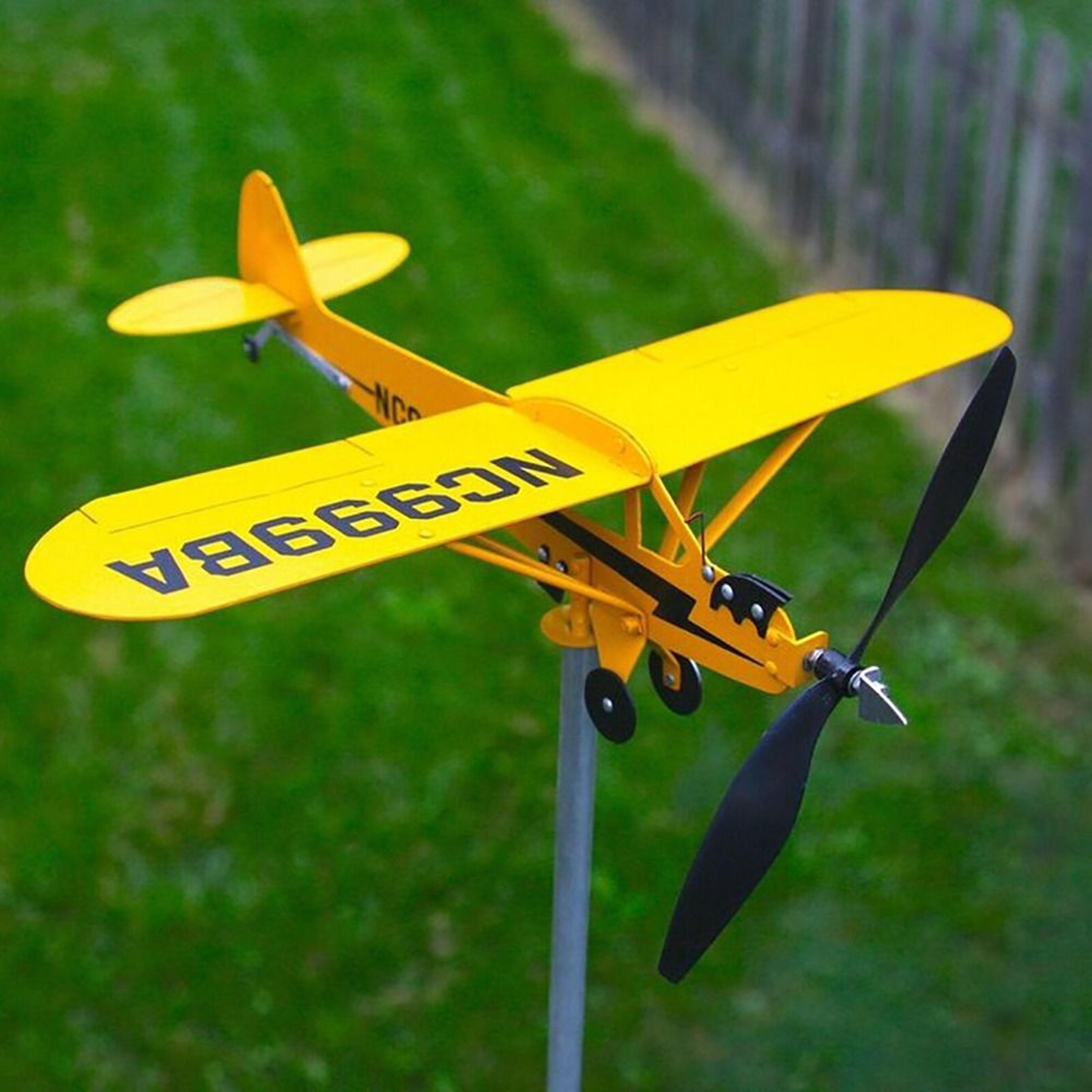 metal pipe windmill wind direction compass weather vane – airplane weathervane garden decoration