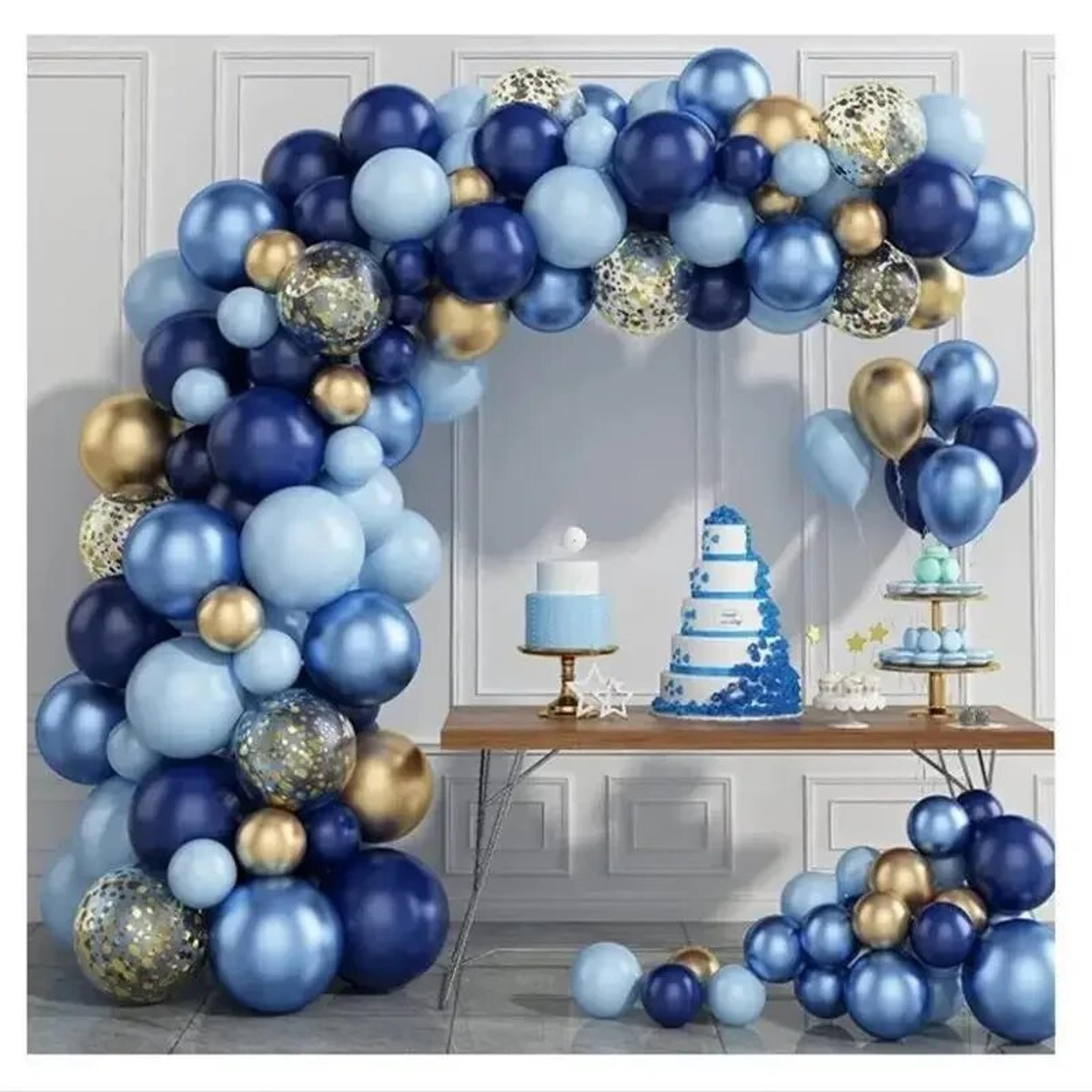 blue balloon garland arch for baby shower, valentine's day & wedding decorations