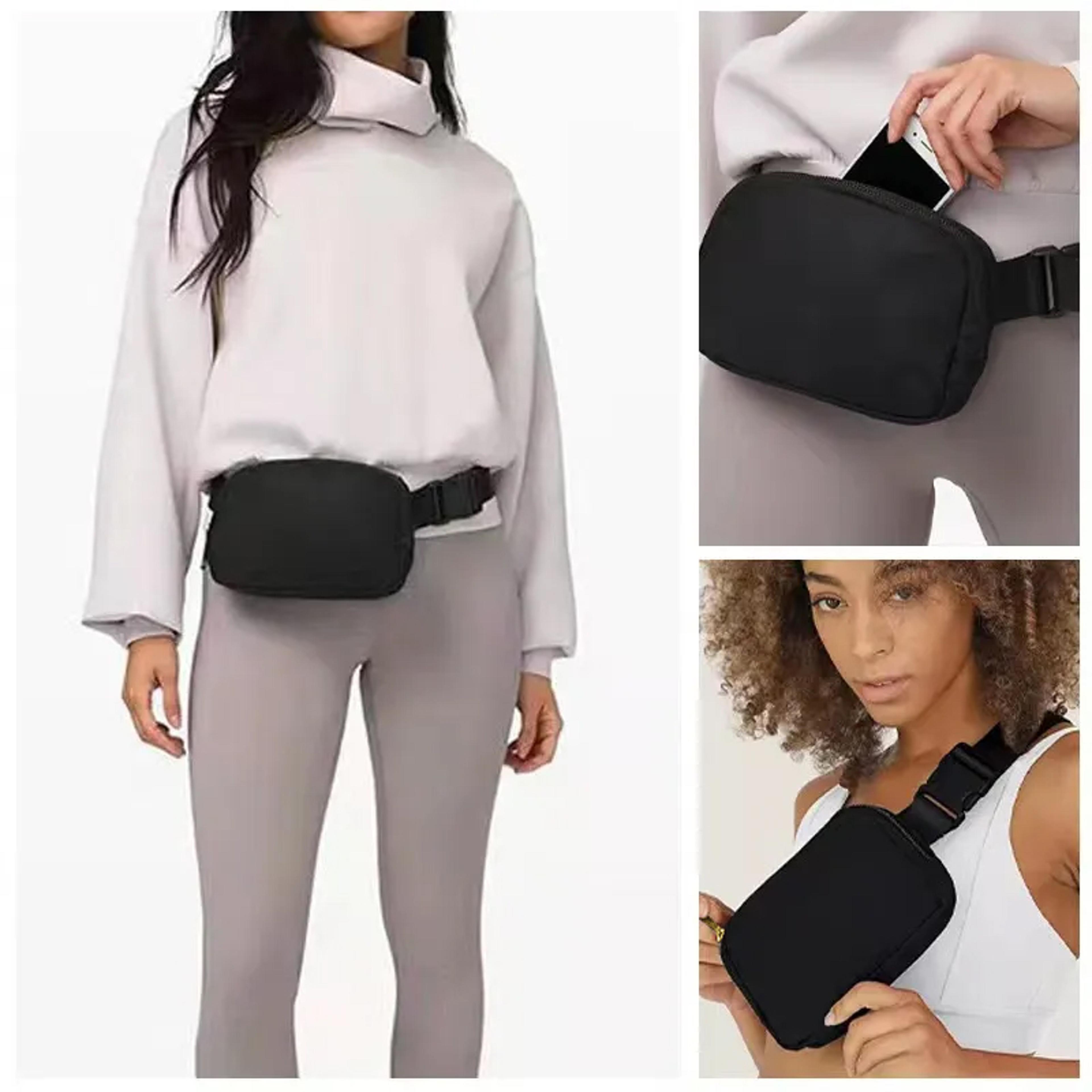 fashionable waterproof waist bag for men & women | outdoor sports chest pack with zipper, travel belt bag